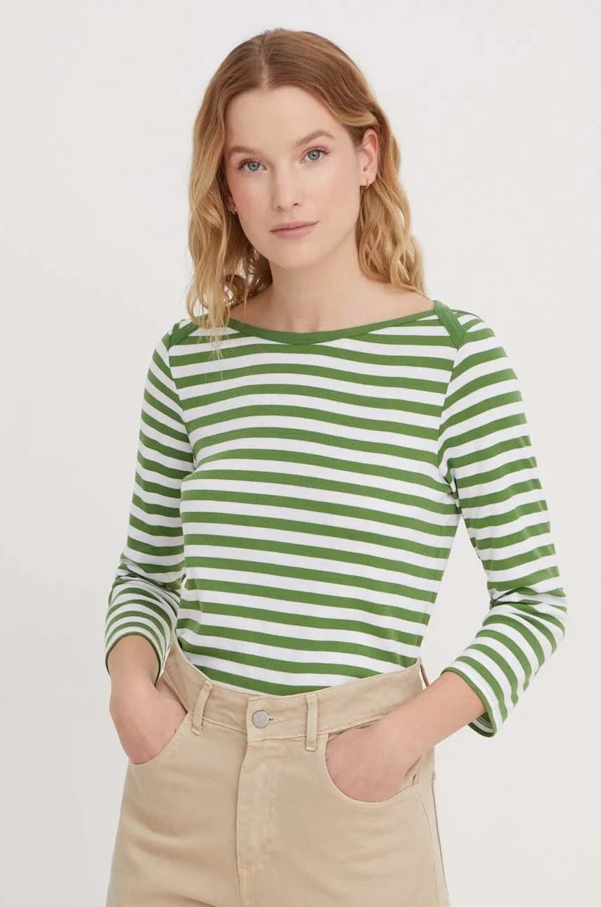 Хлопковая рубашка с длинным рукавом