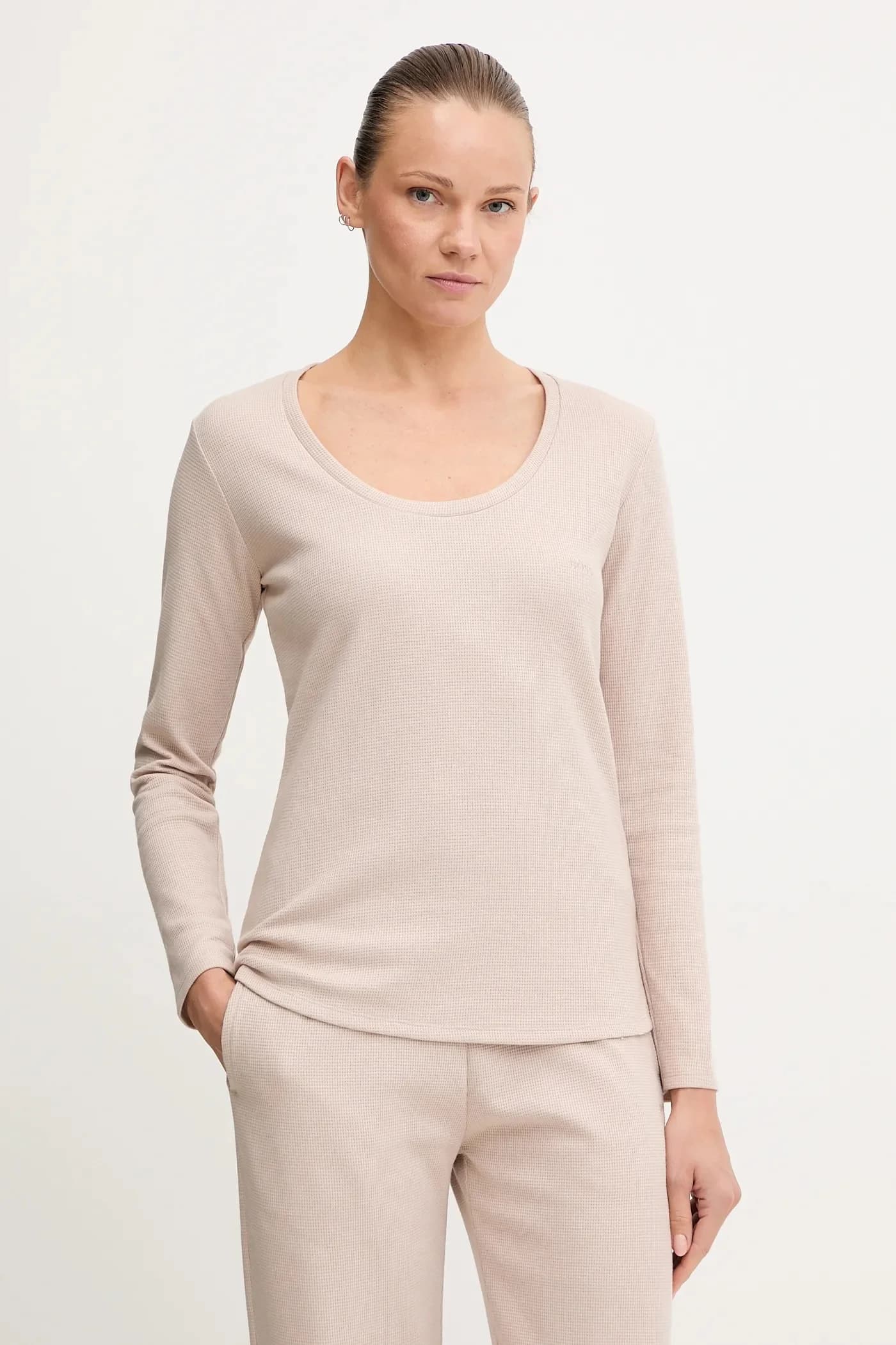 Рубашка с длинным рукавом Lounge Waffle_LS CN