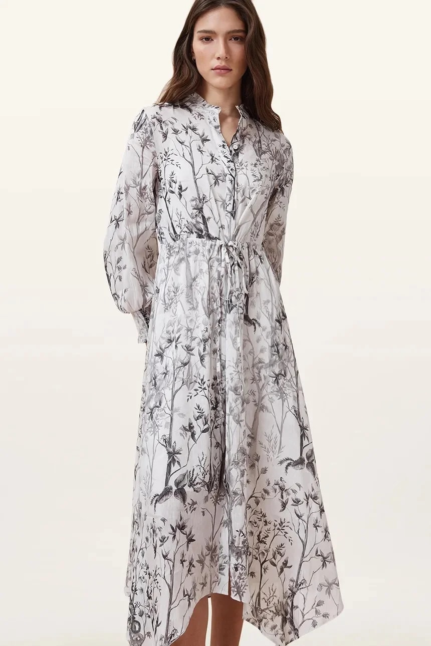 SKYLAR MAXI льняное платье