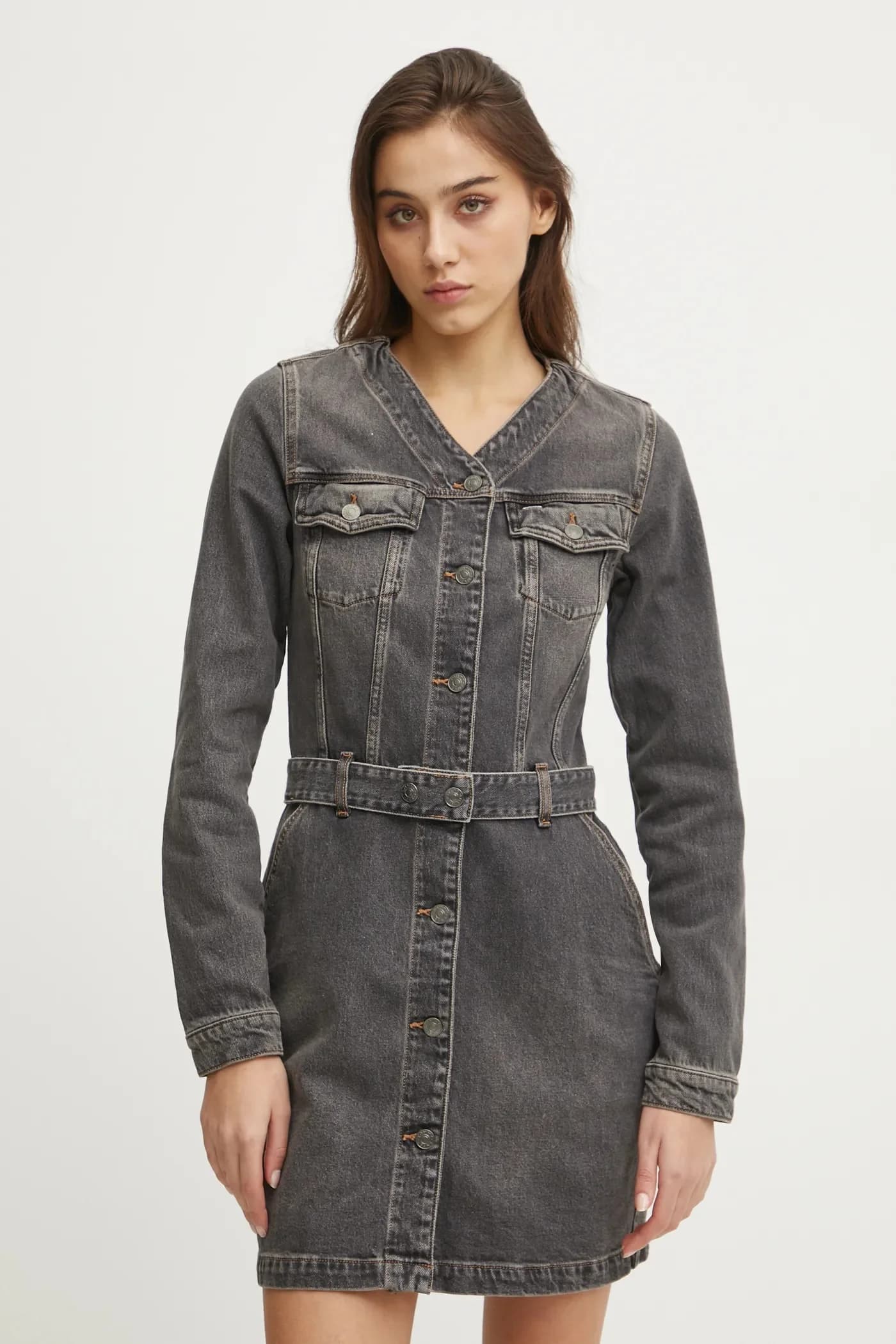 Джинсовое платье