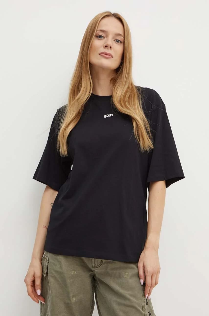 Хлопковая футболка с маленьким логотипом C Enis