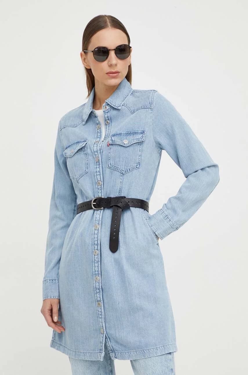 Джинсовое платье