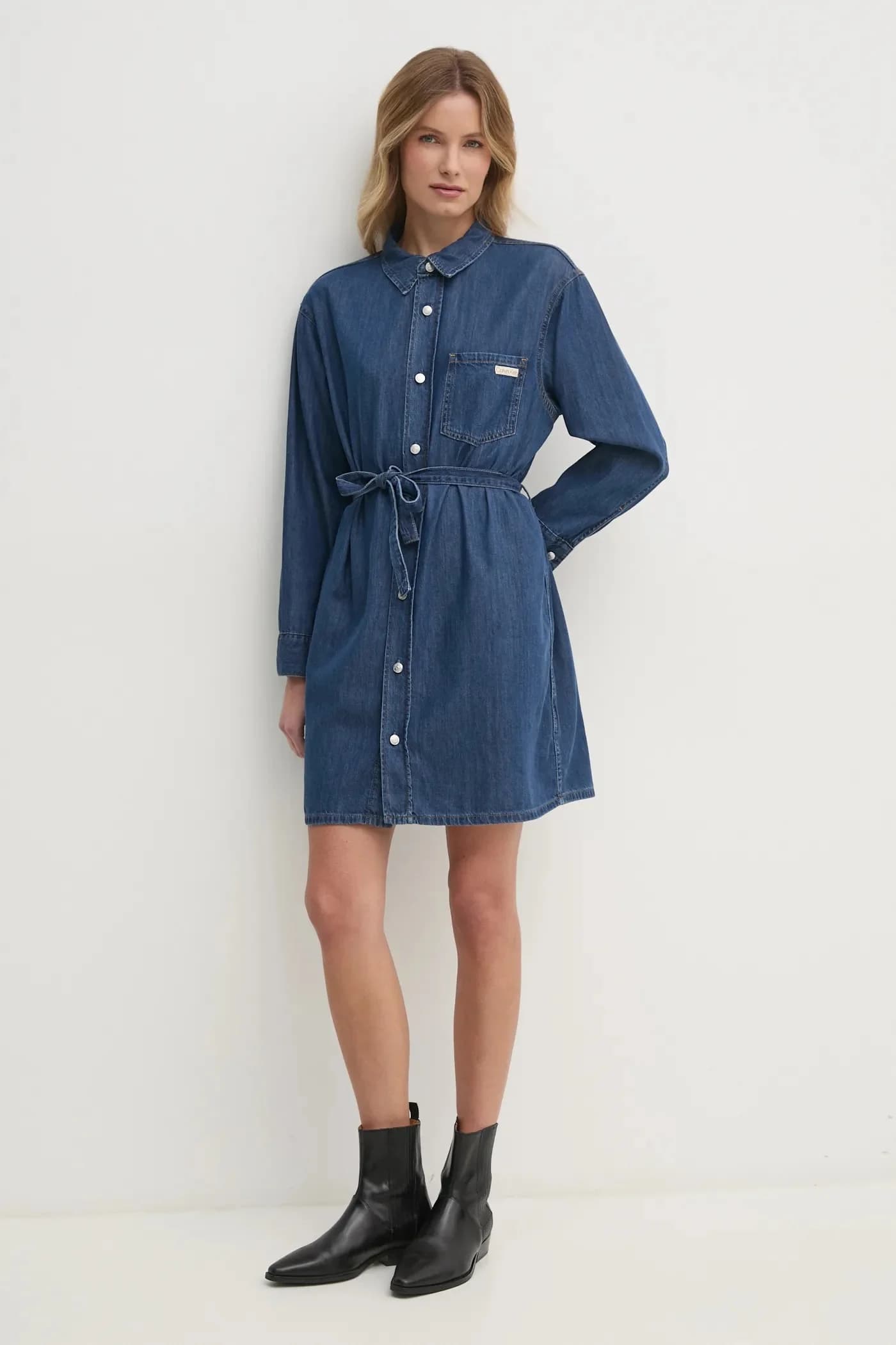 Джинсовое платье