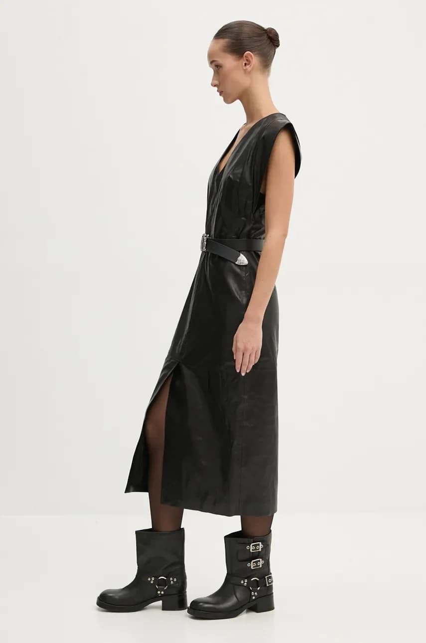 Кожаное платье