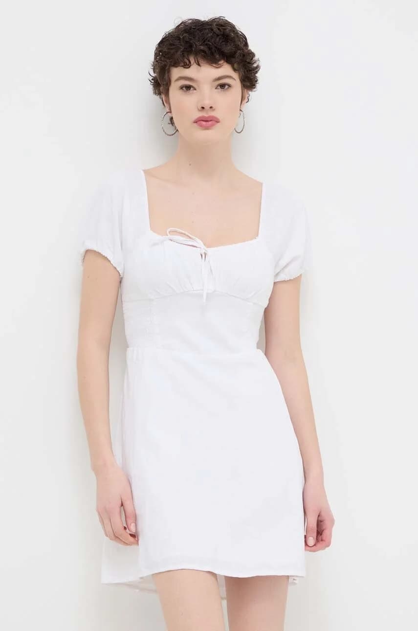 Льняное платье