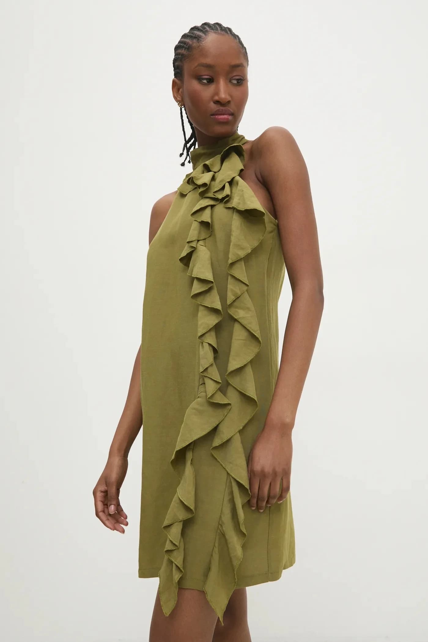 Льняное платье