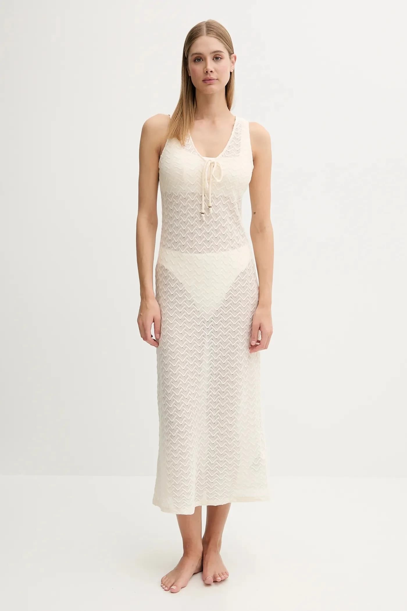 Хлопковое пляжное платье