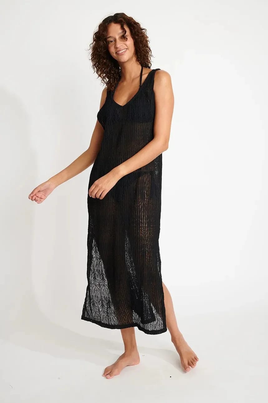 пляжное платье Beachsoul черное для женщин