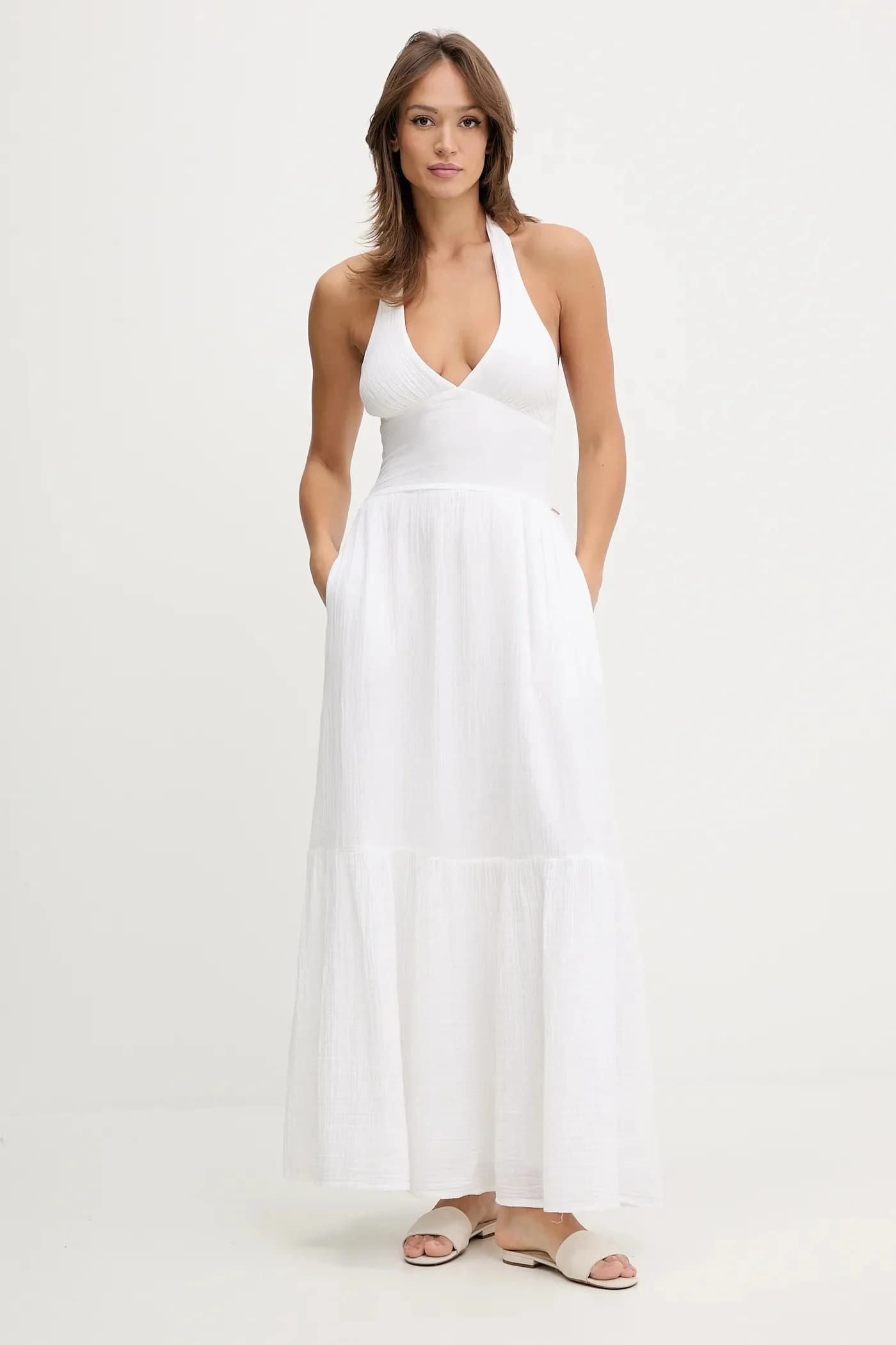 Хлопковое пляжное платье