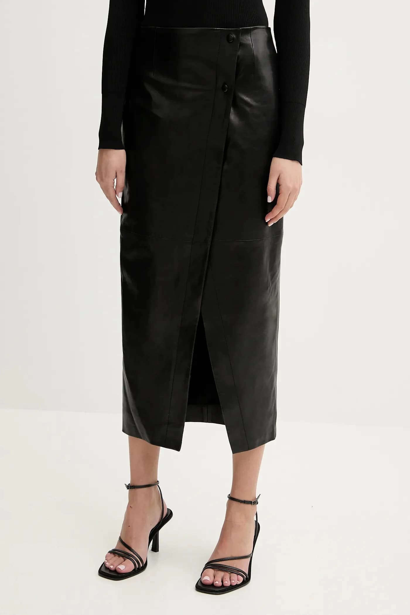 Кожаная юбка