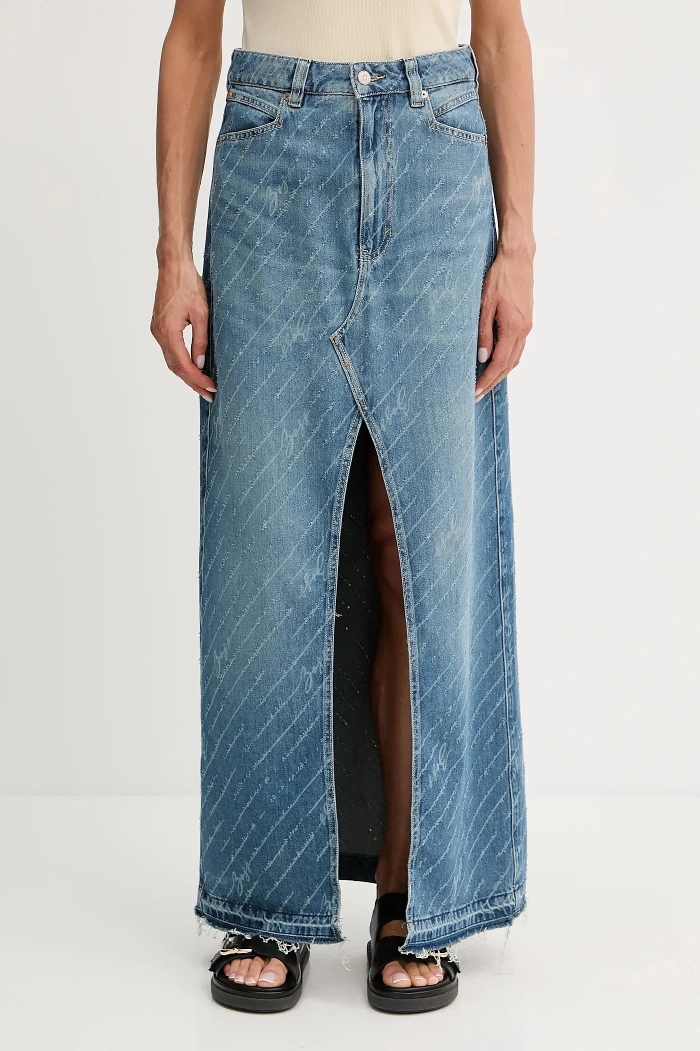 Джинсовая юбка C_ DNM LONG SKIRT