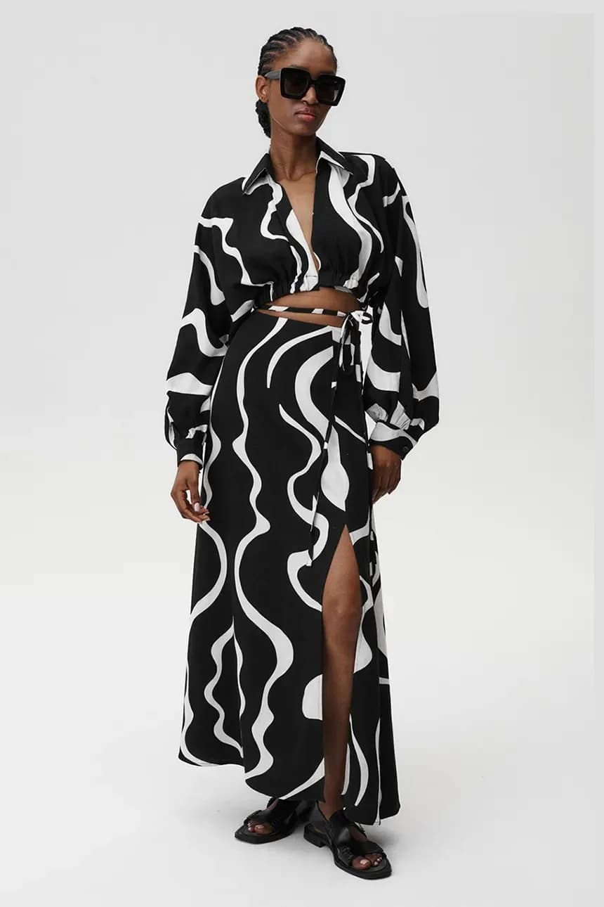 Юбка Athena из смесового льна