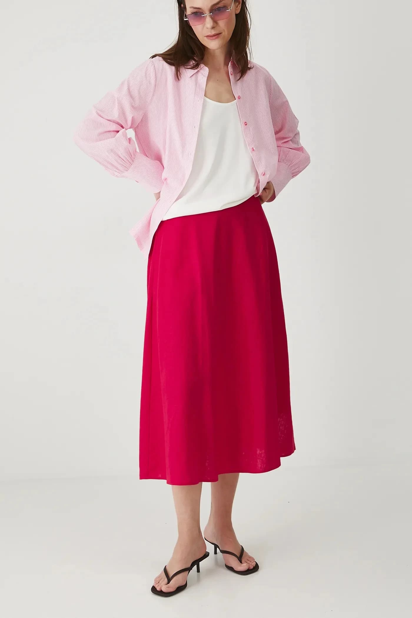 Льняная юбка