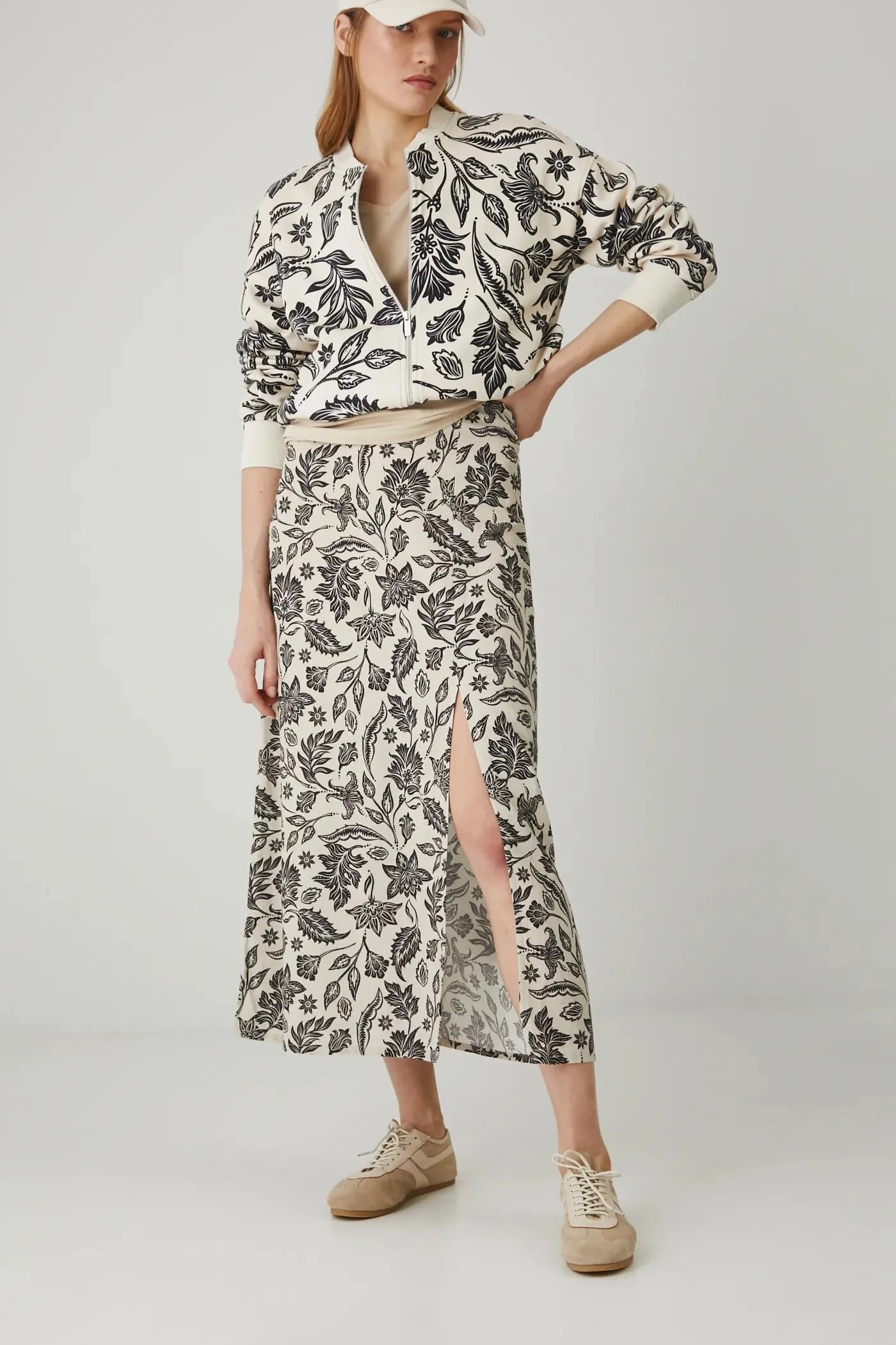 Юбка из смесового льна