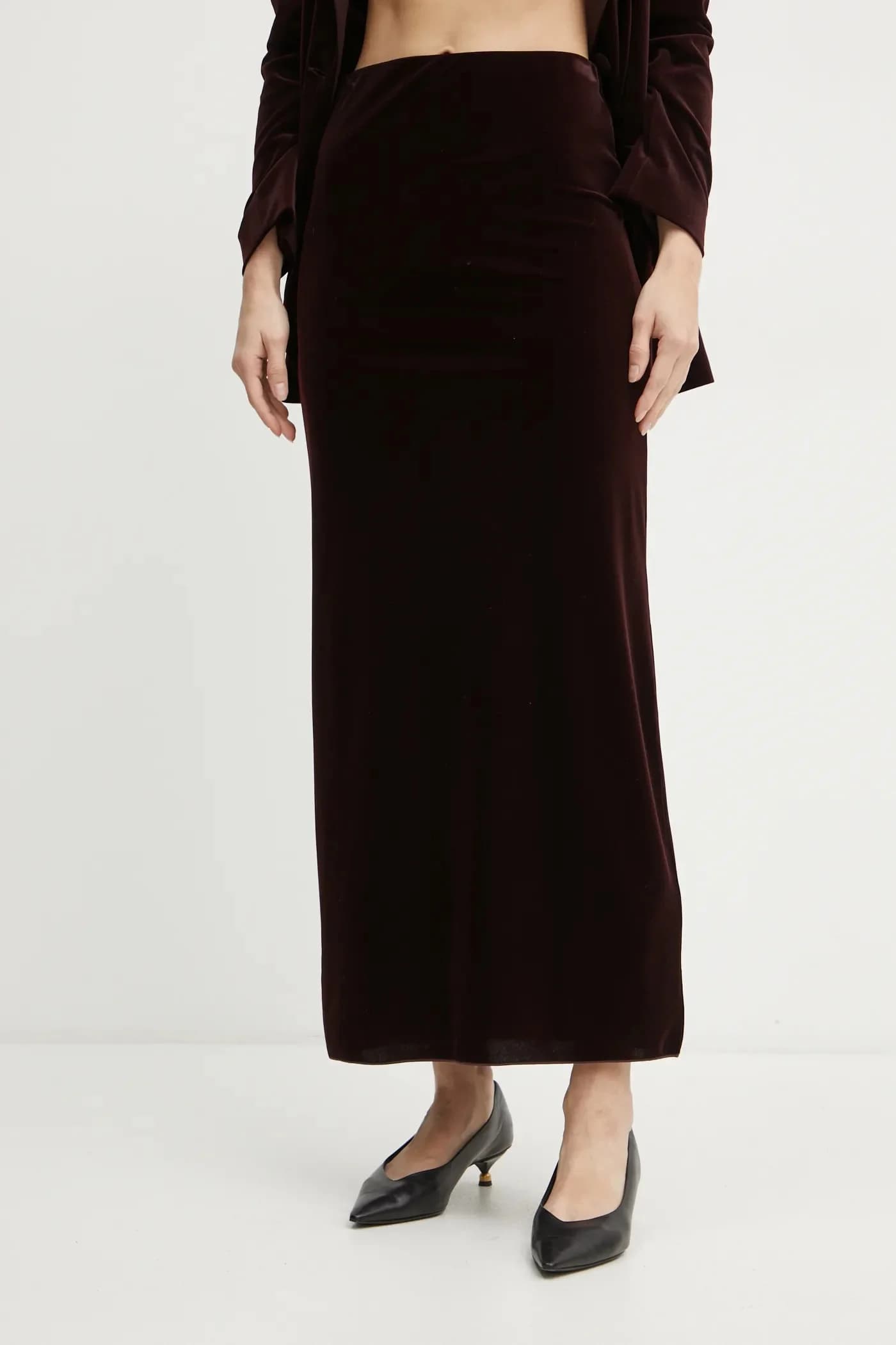 Велюровая юбка