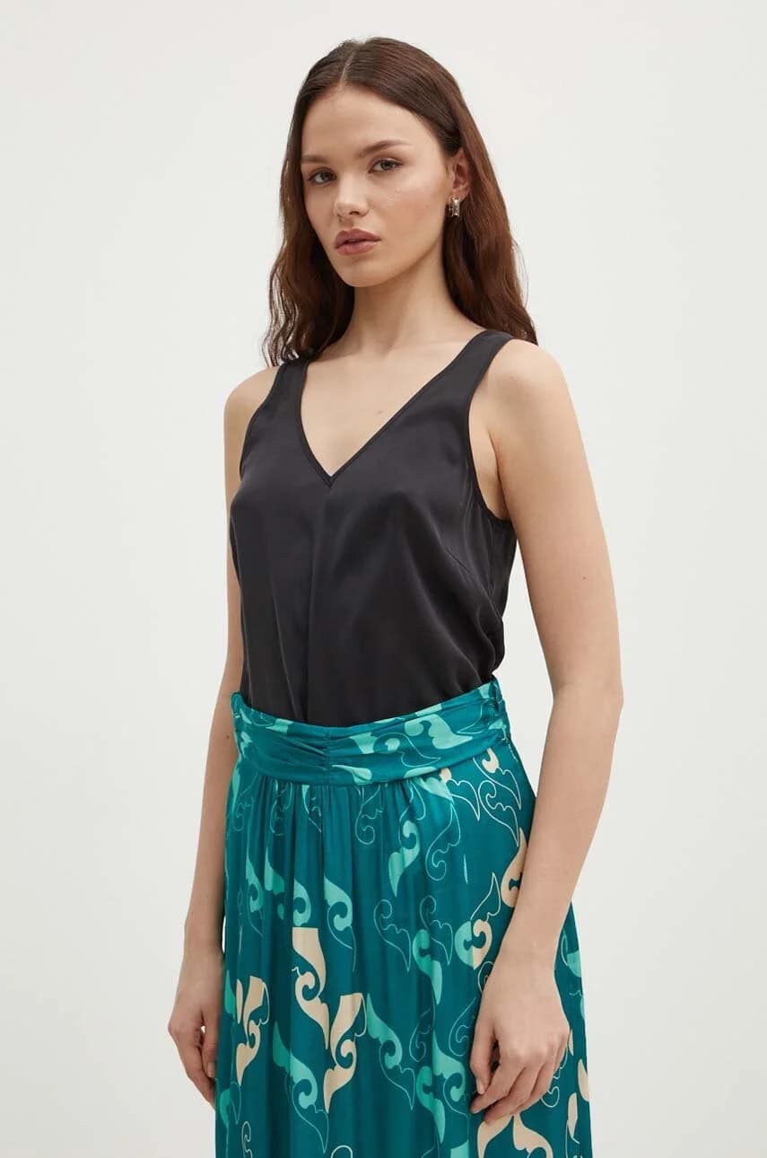 Шелковый топ