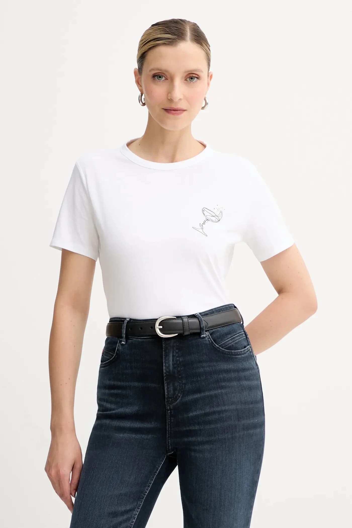 Хлопковая футболка C_Elogo_crystal1