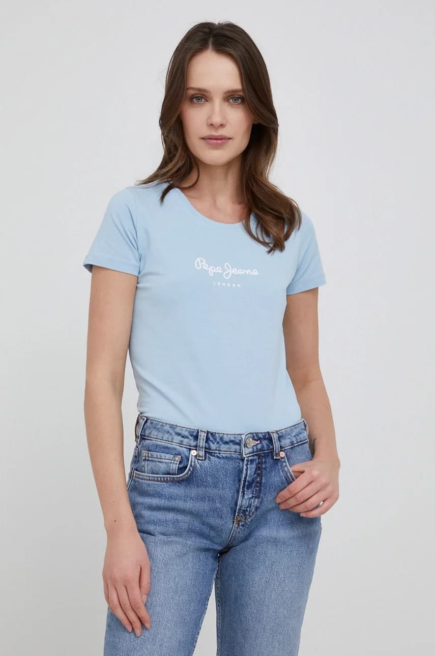 Футболка NEW VIRGINIA SS N синяя для женщин