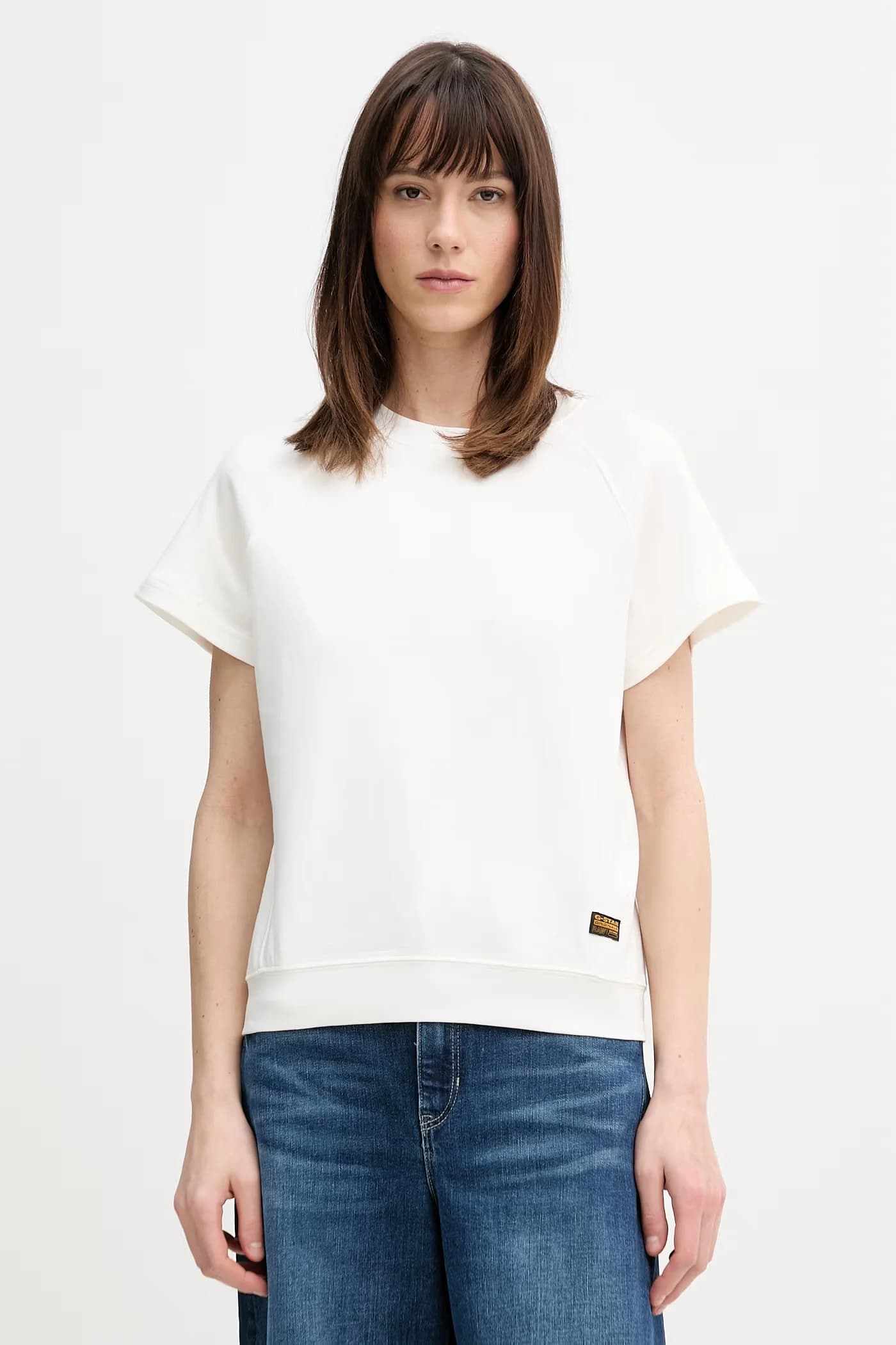 Хлопковая футболка реглан