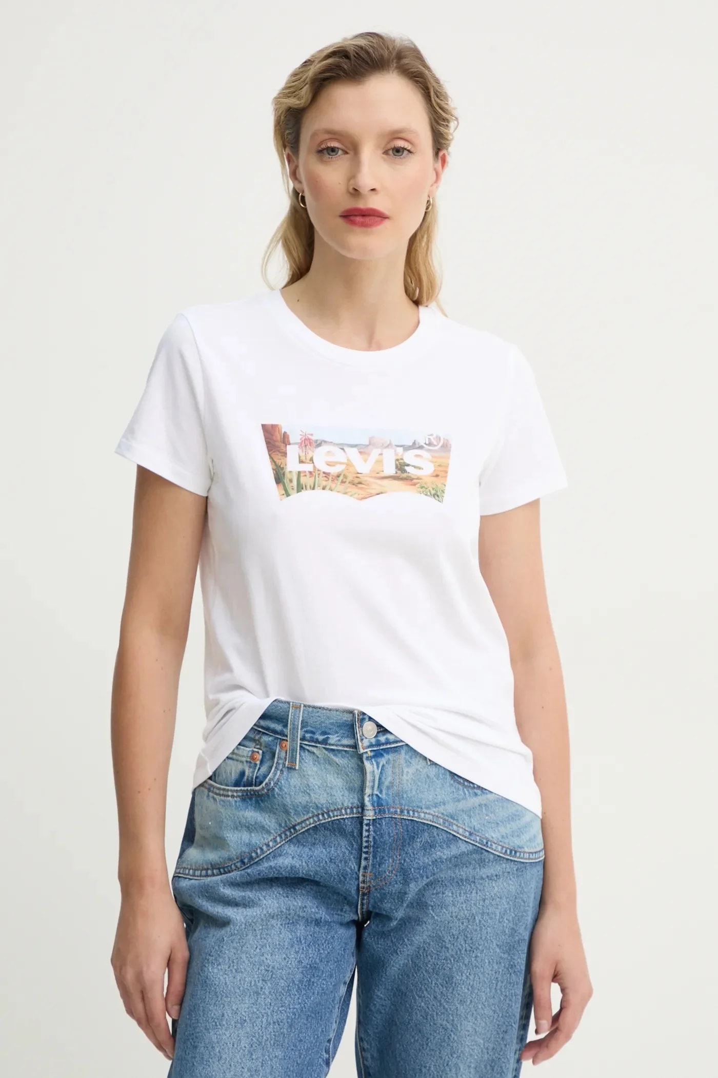 Футболка THE PERFECT TEE из хлопка белая для женщин