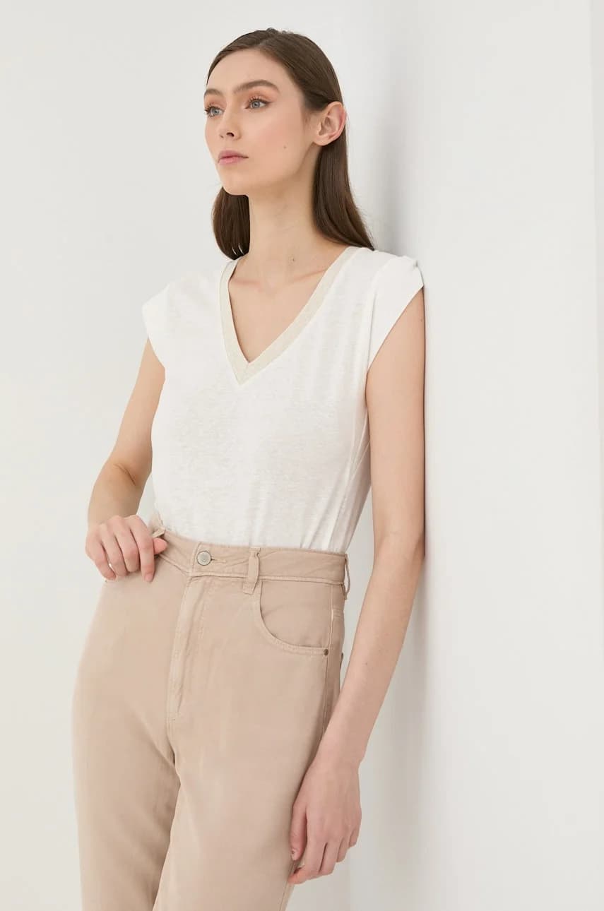 Льняная футболка