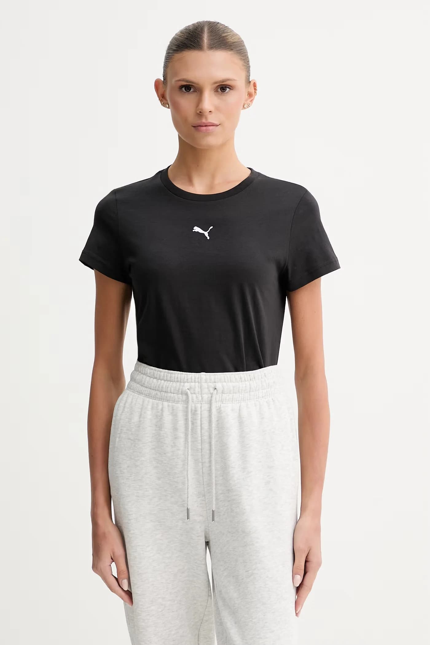 Женская хлопковая футболка Essential Logo с логотипом