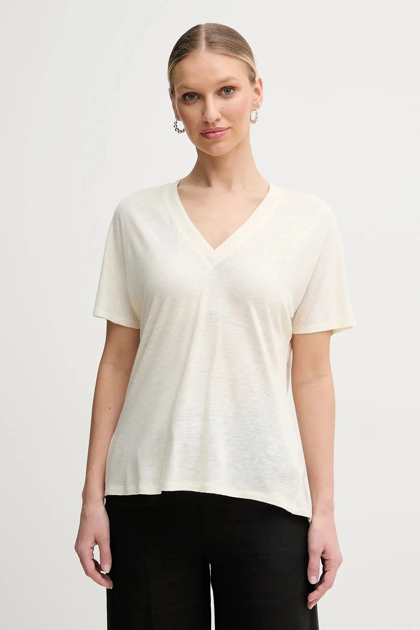 Футболка из смесового льна