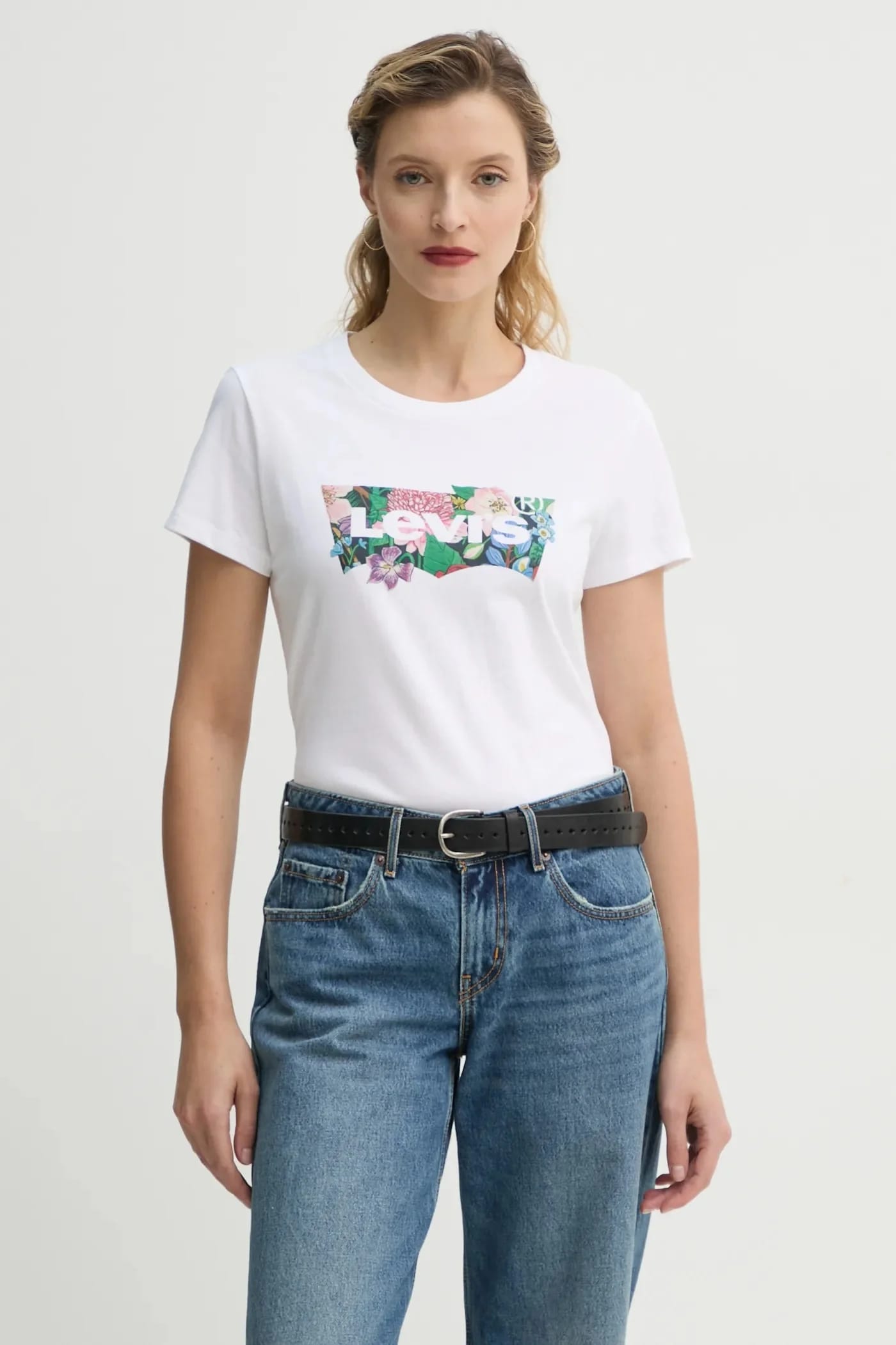 Футболка THE PERFECT TEE из хлопка белая для женщин