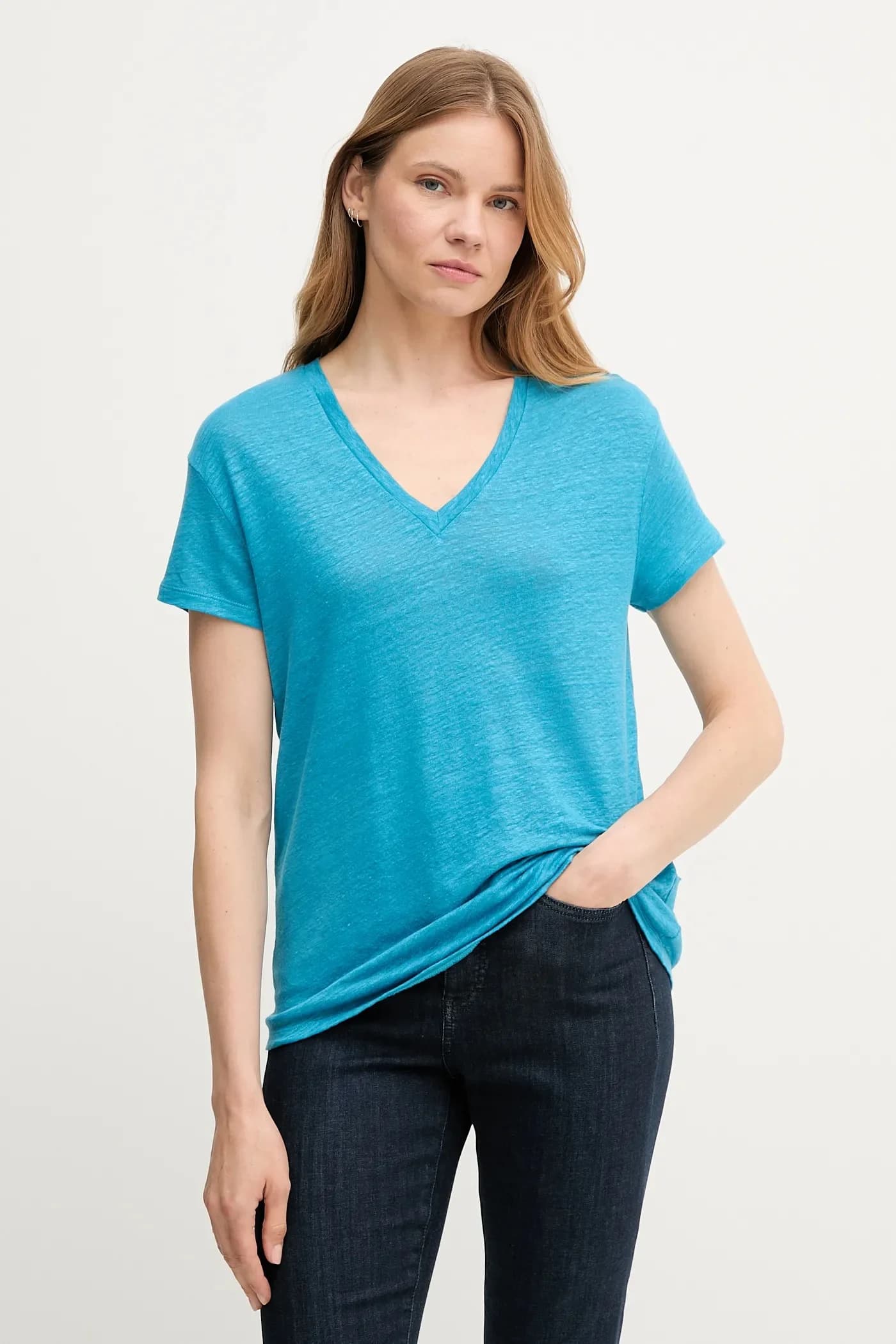 Льняная футболка