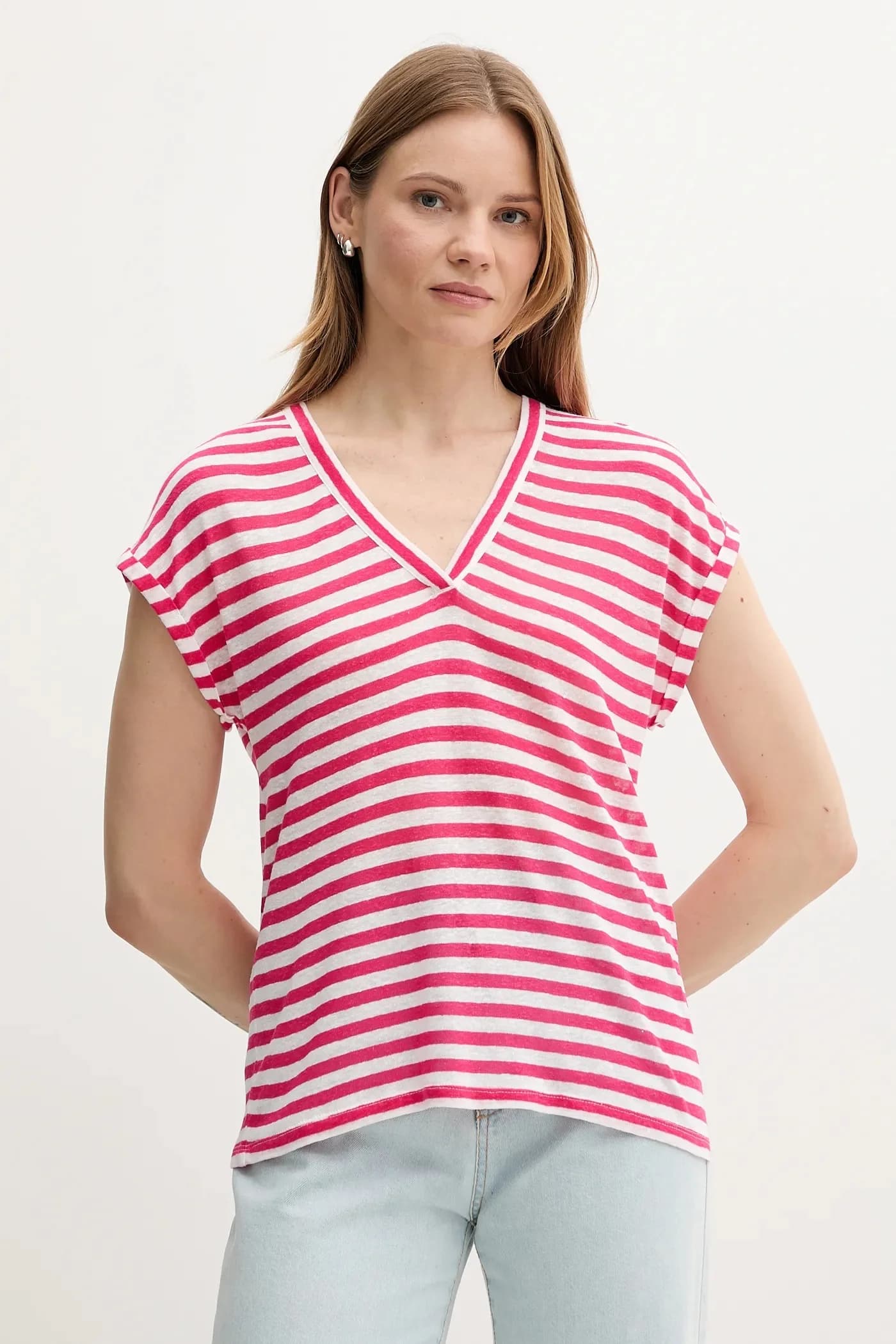 Футболка из смесового льна