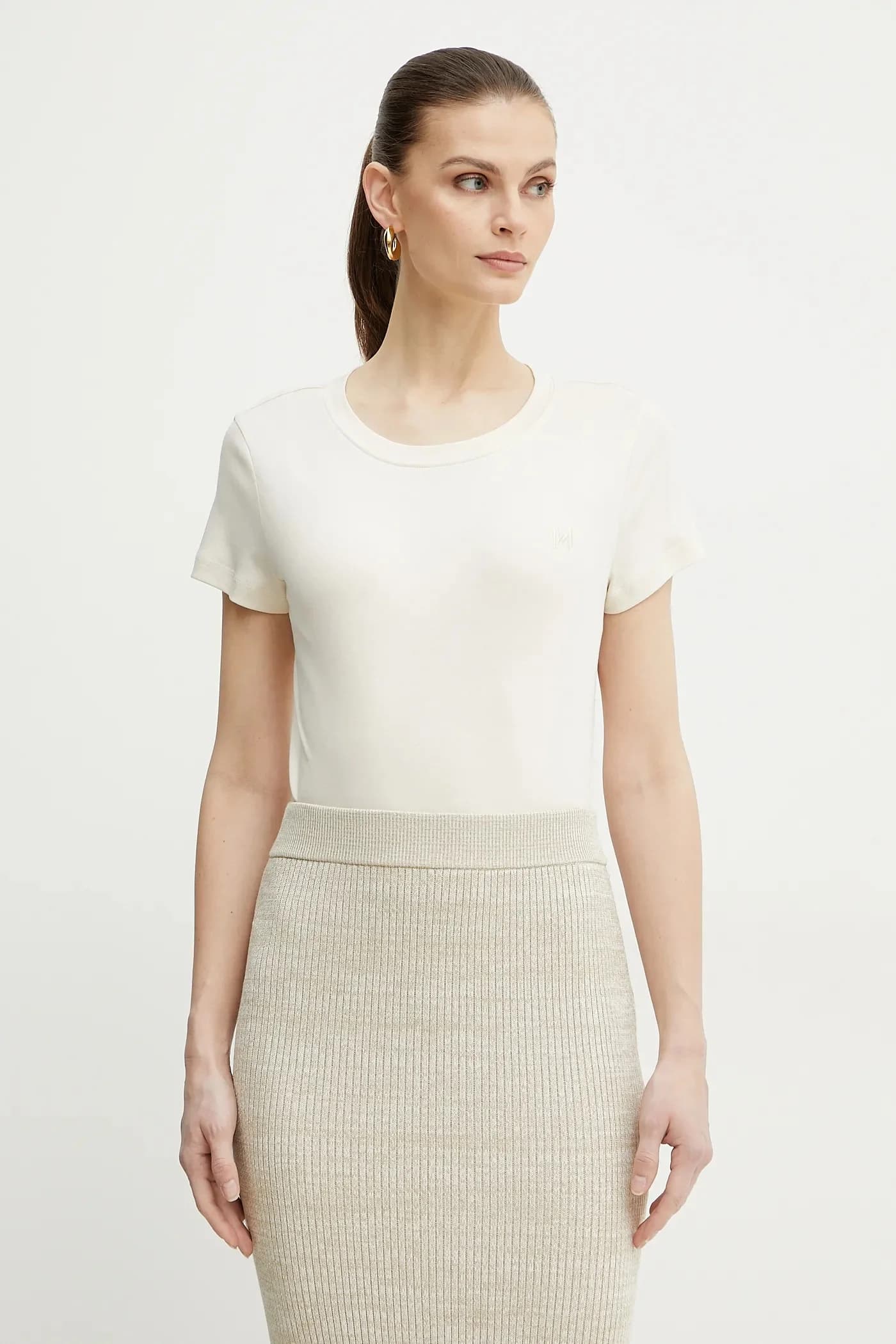 хлопковая футболка LANGU