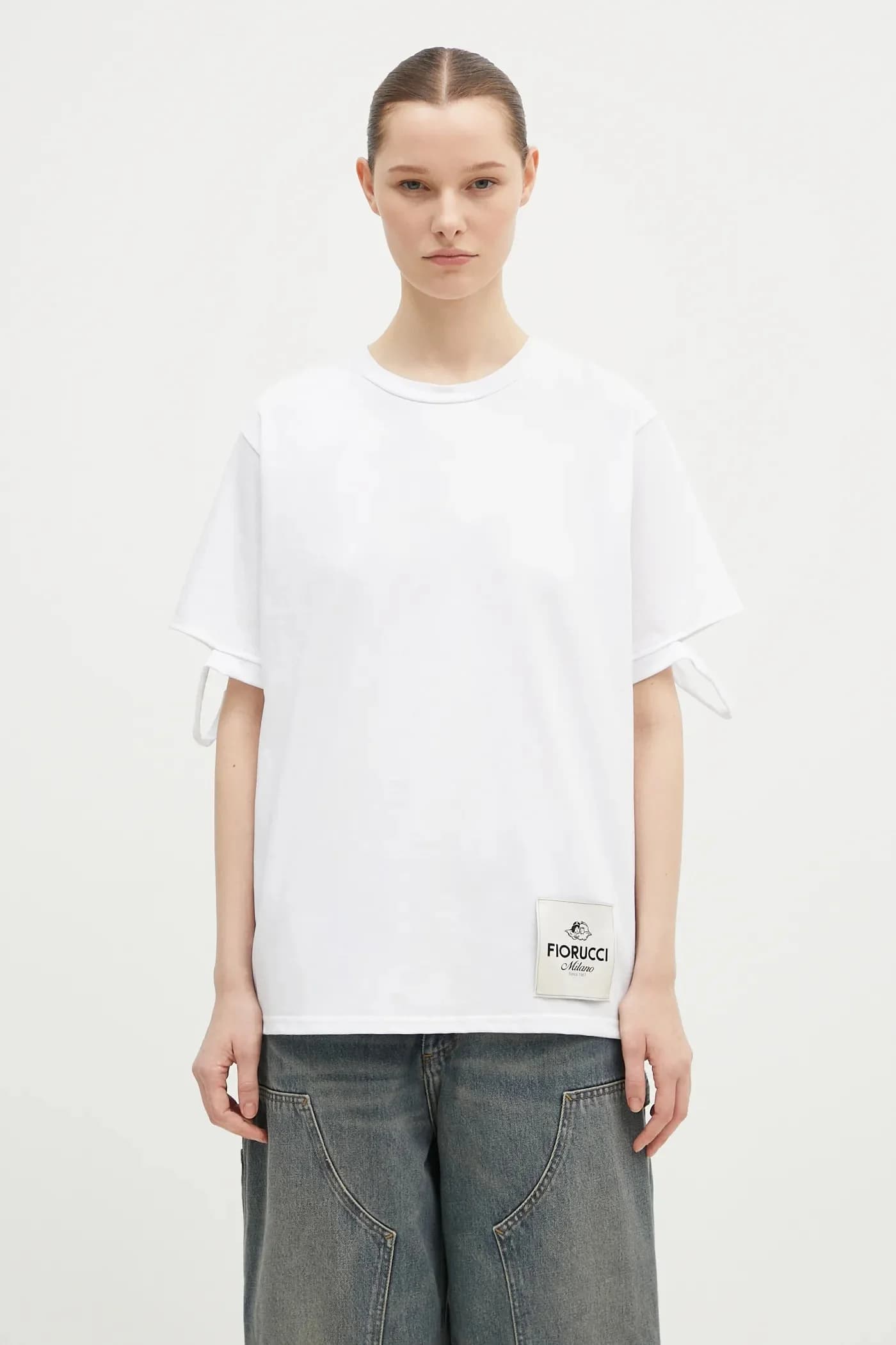 Потертая хлопковая футболка