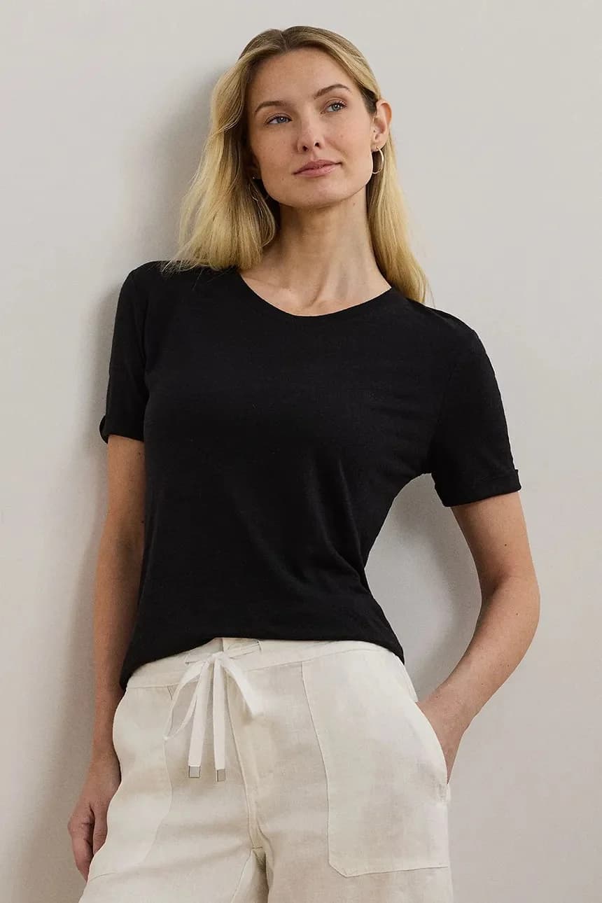 Льняная футболка