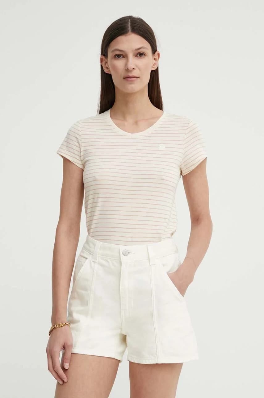 Хлопковая футболка в полоску eyben slim v t 2.0