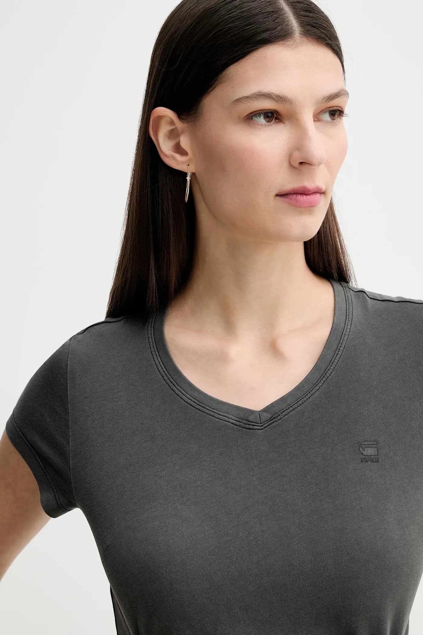 Перекрашенная хлопковая футболка eyben slim v t 2.0