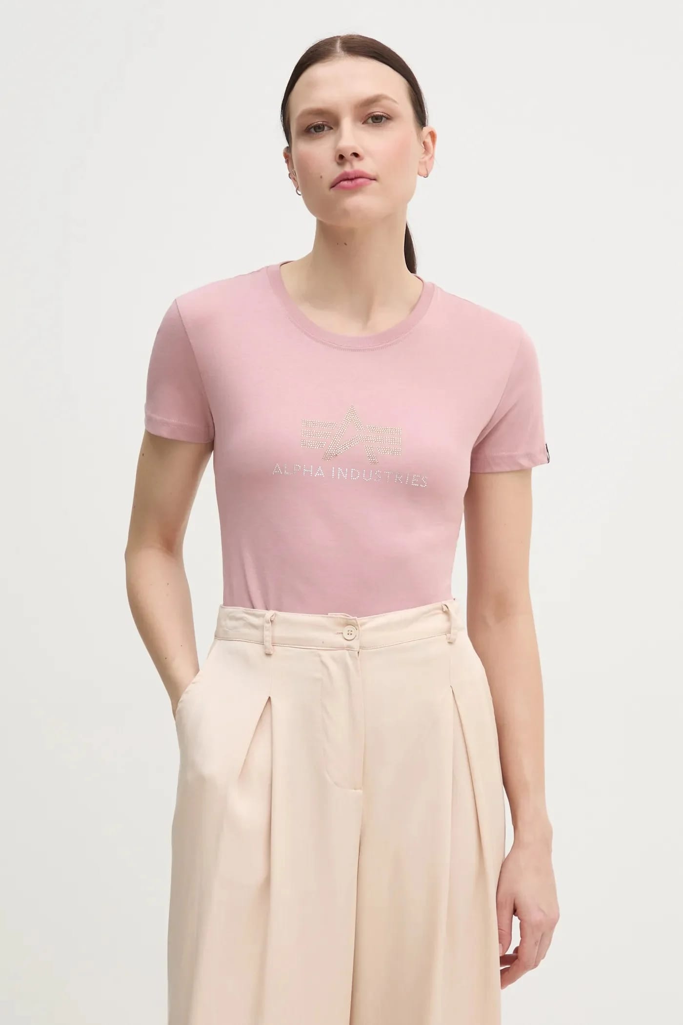 Хлопковая футболка Crystal T Wmn