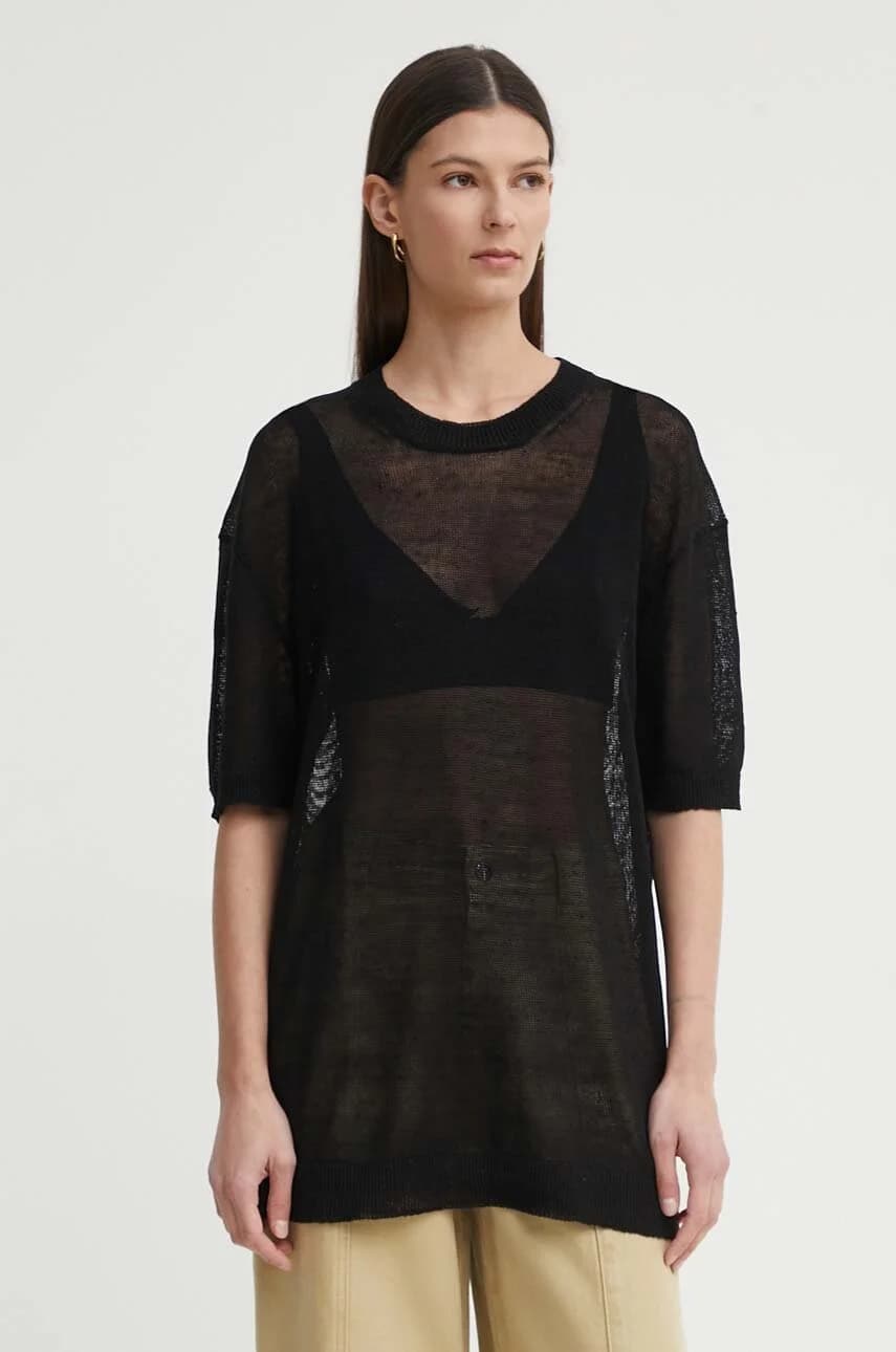 Льняная футболка PLINY