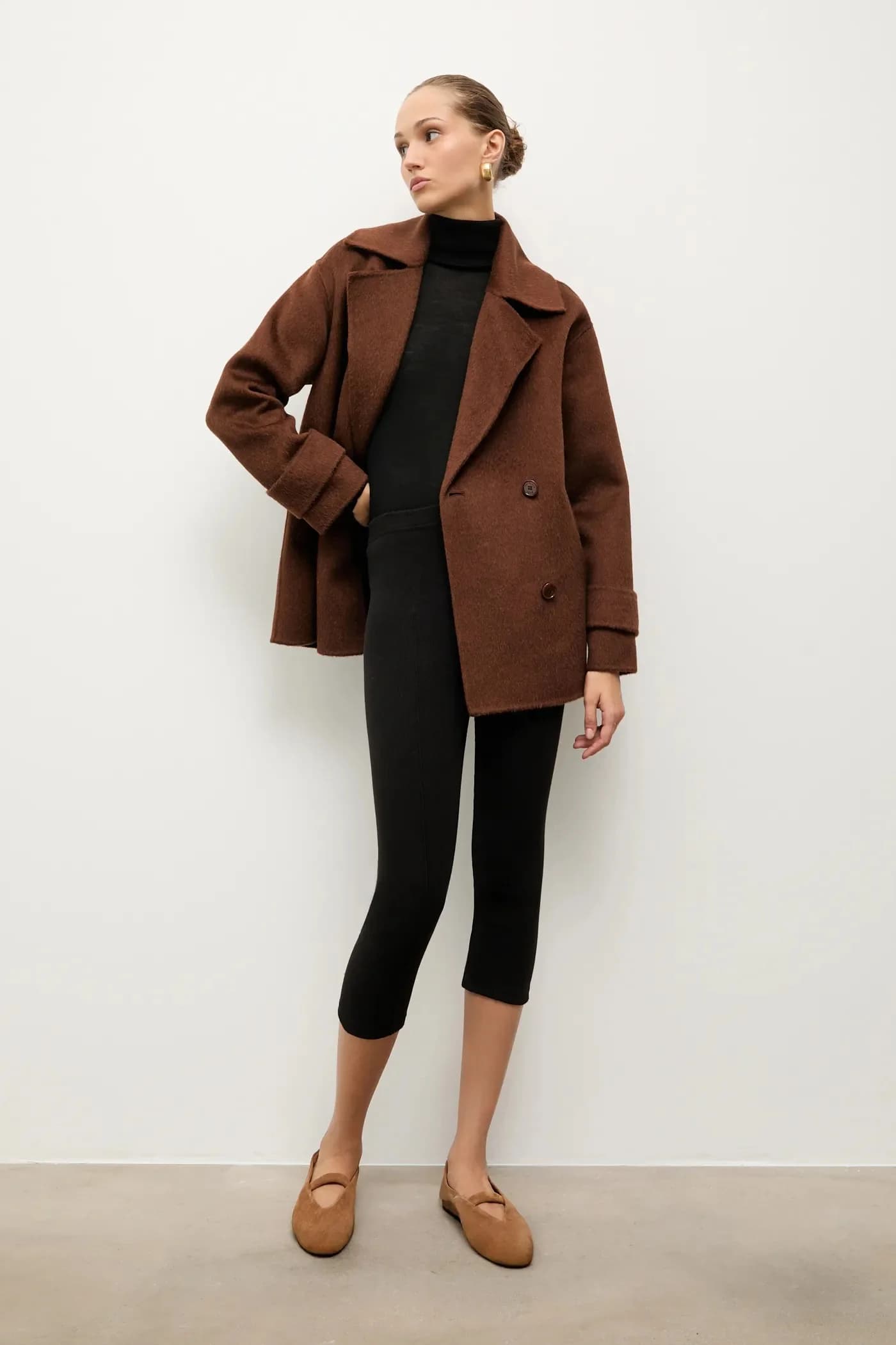 Замшевые балетки