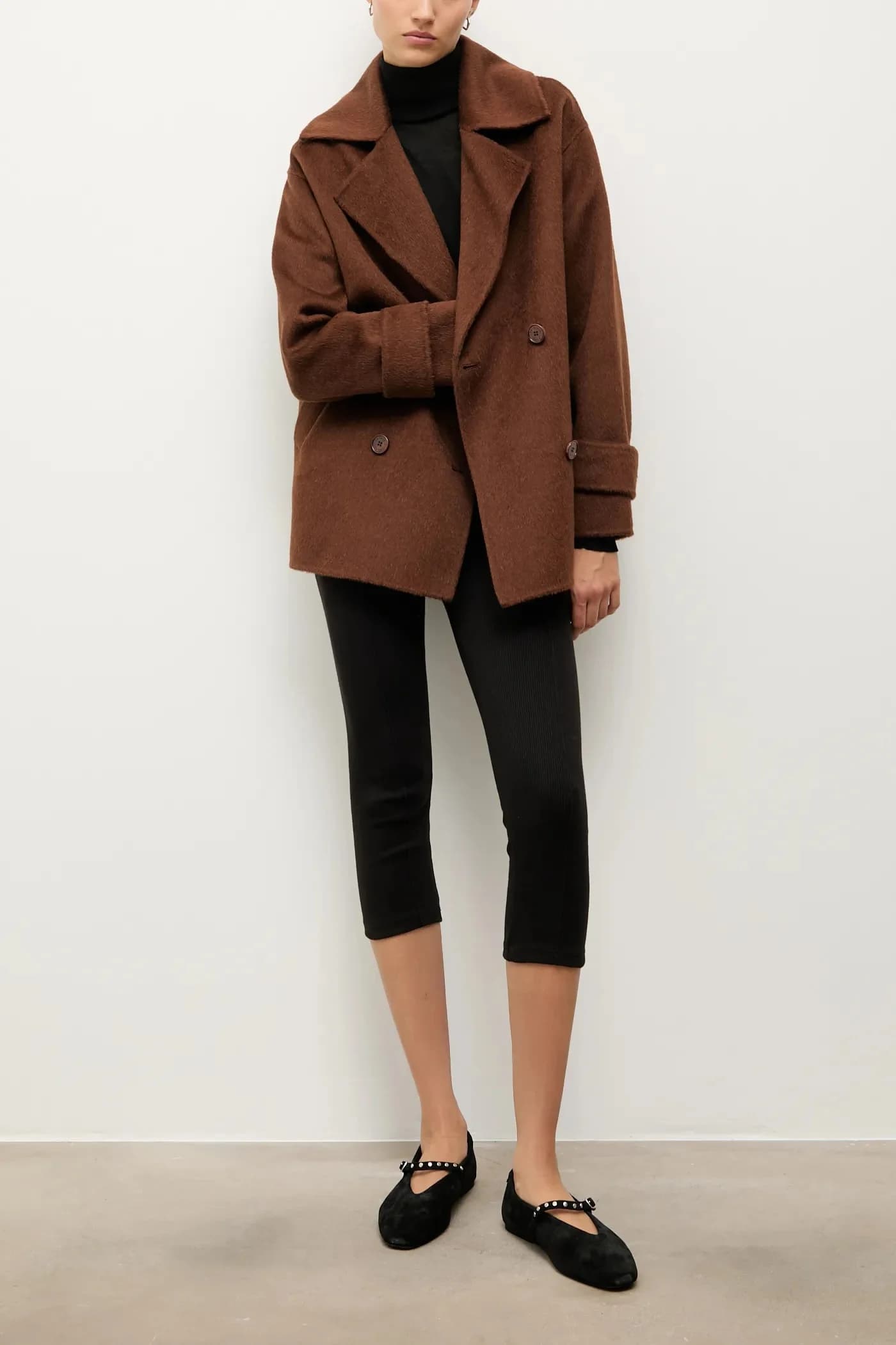 Замшевые балетки