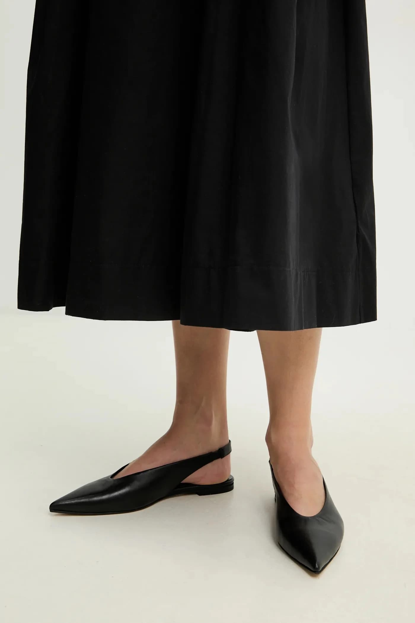 Кожаные балетки