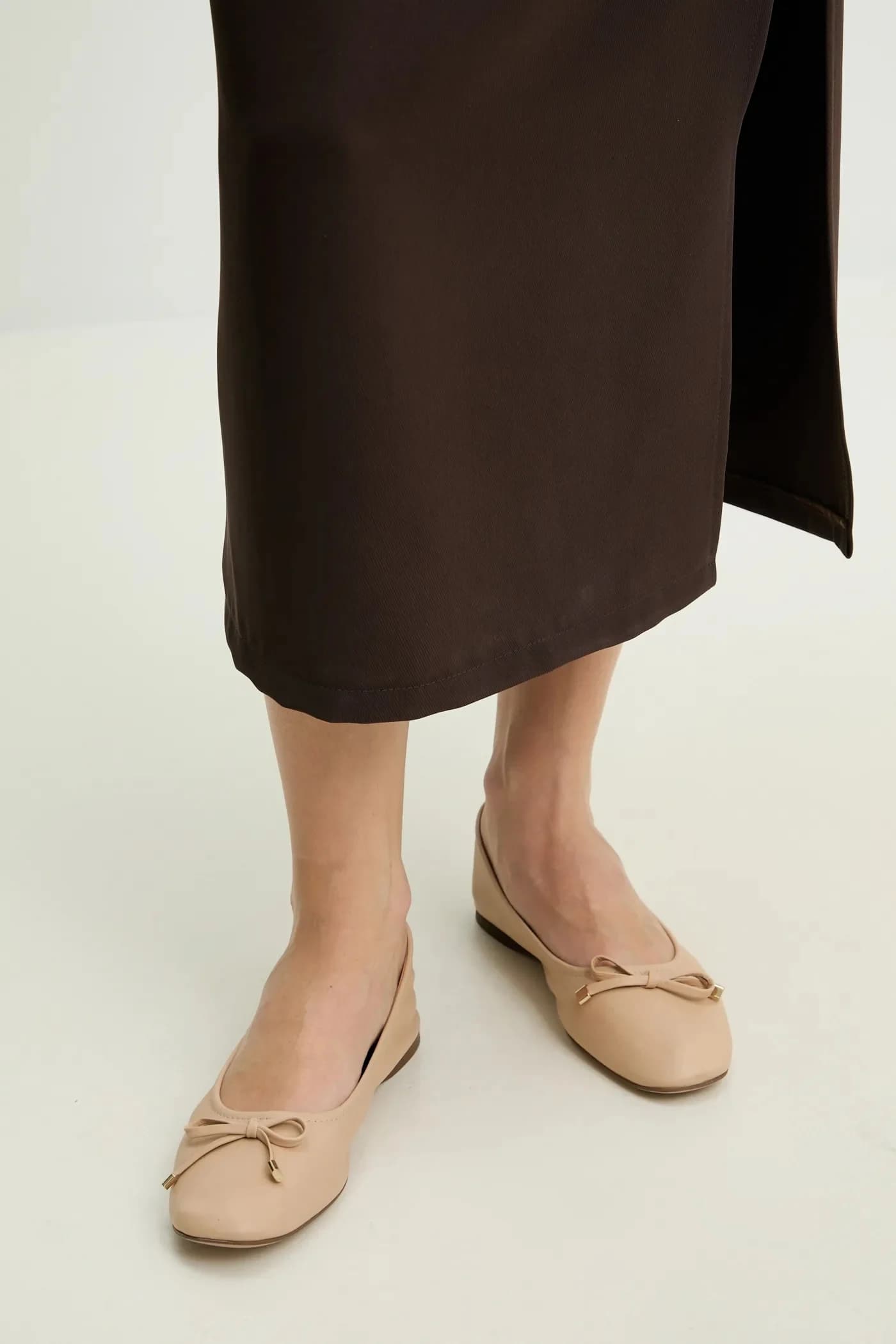 Кожаные балетки