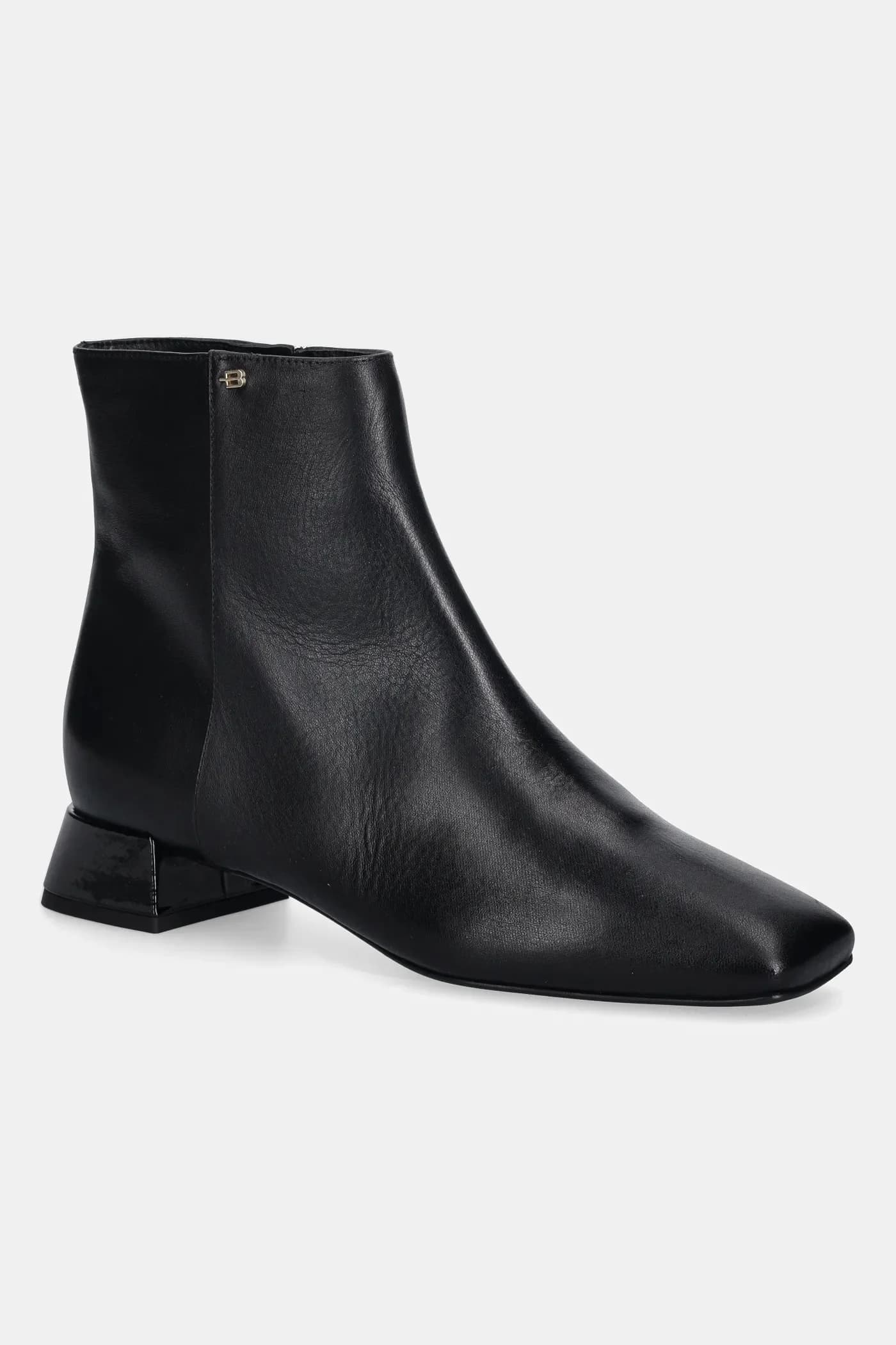 Кожаные ботильоны