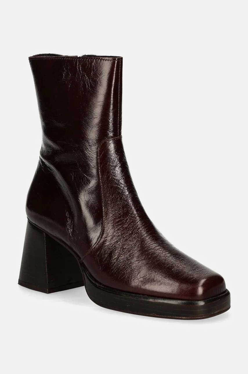 Кожаные ботильоны BRIGAND CUIR BRILLANT