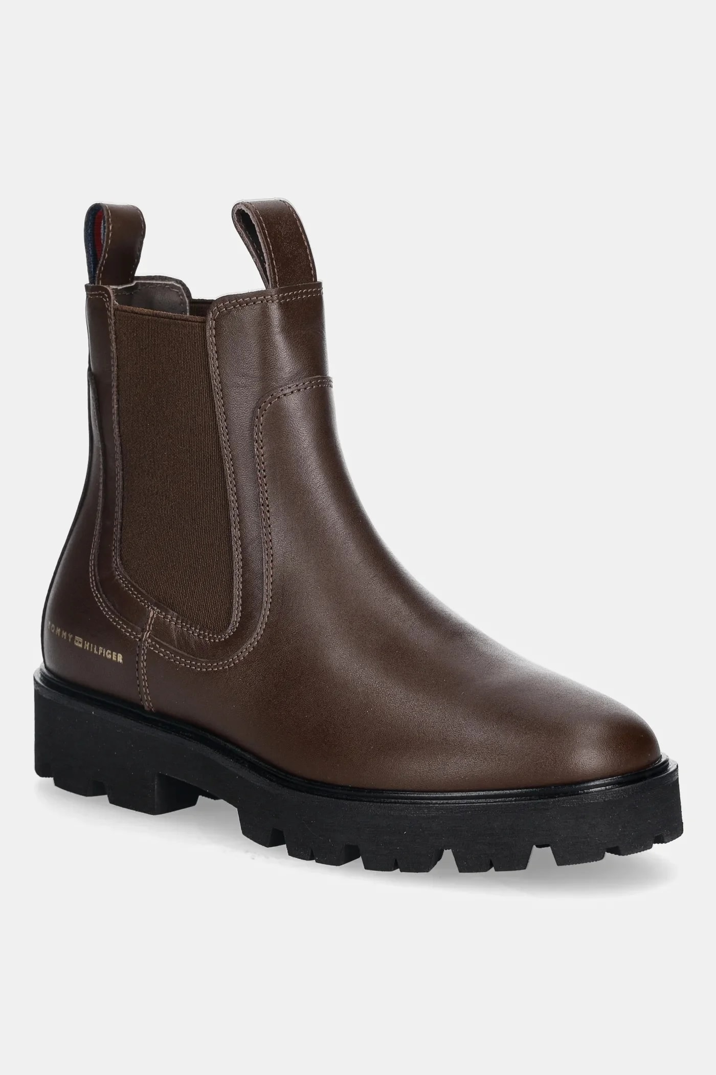 Кожаные ботинки челси TH LTHR LOW CHELSEA
