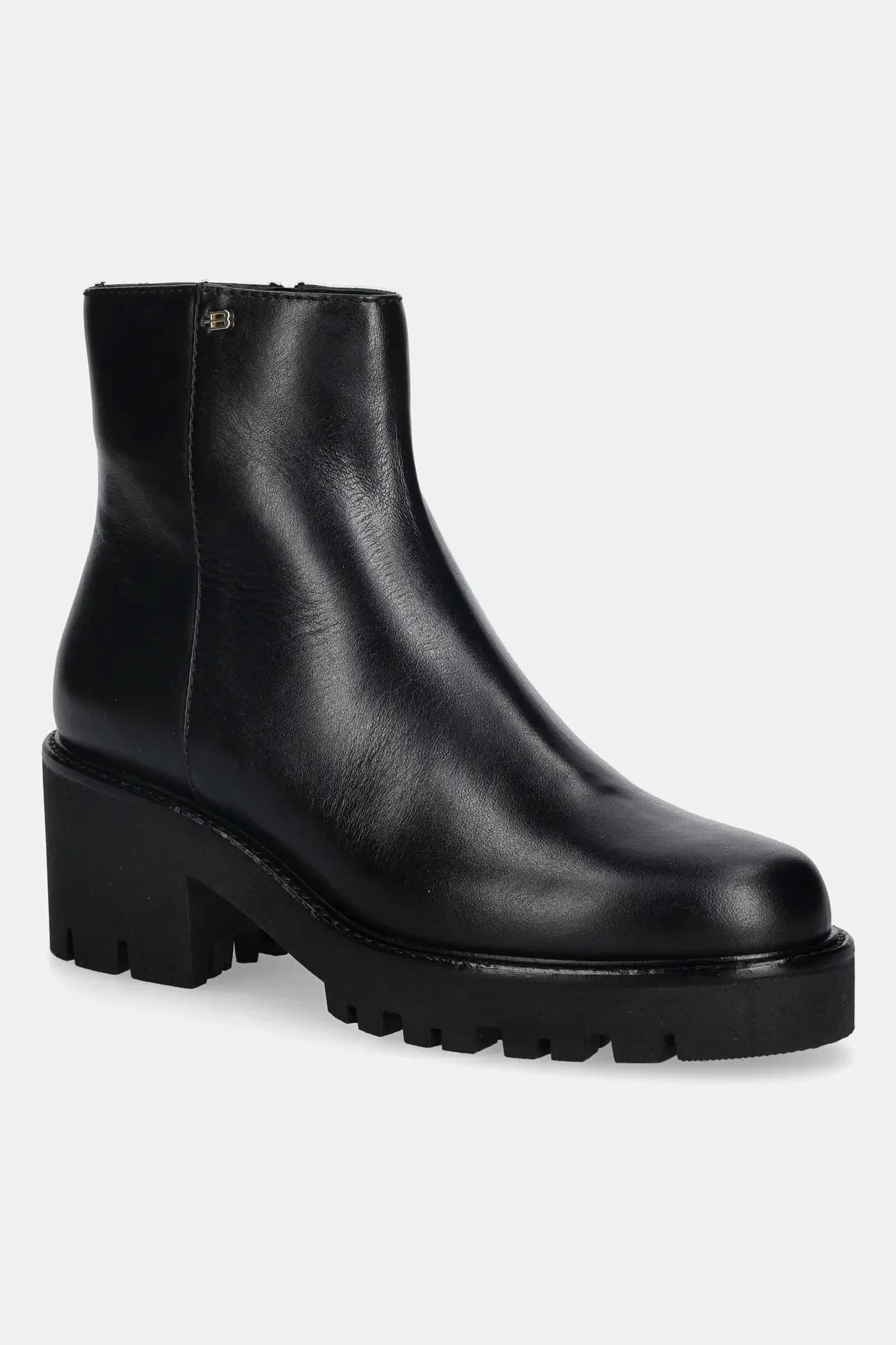 Кожаные ботильоны