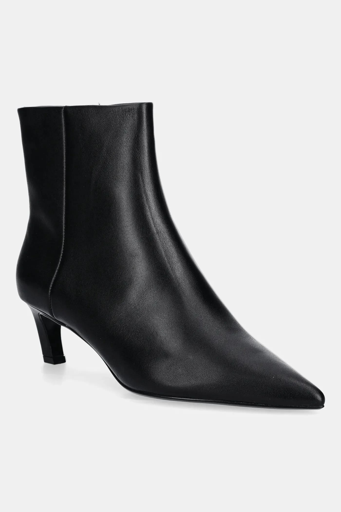 ESS KITTEN HEEL ANKLE BOOT кожаные ботильоны