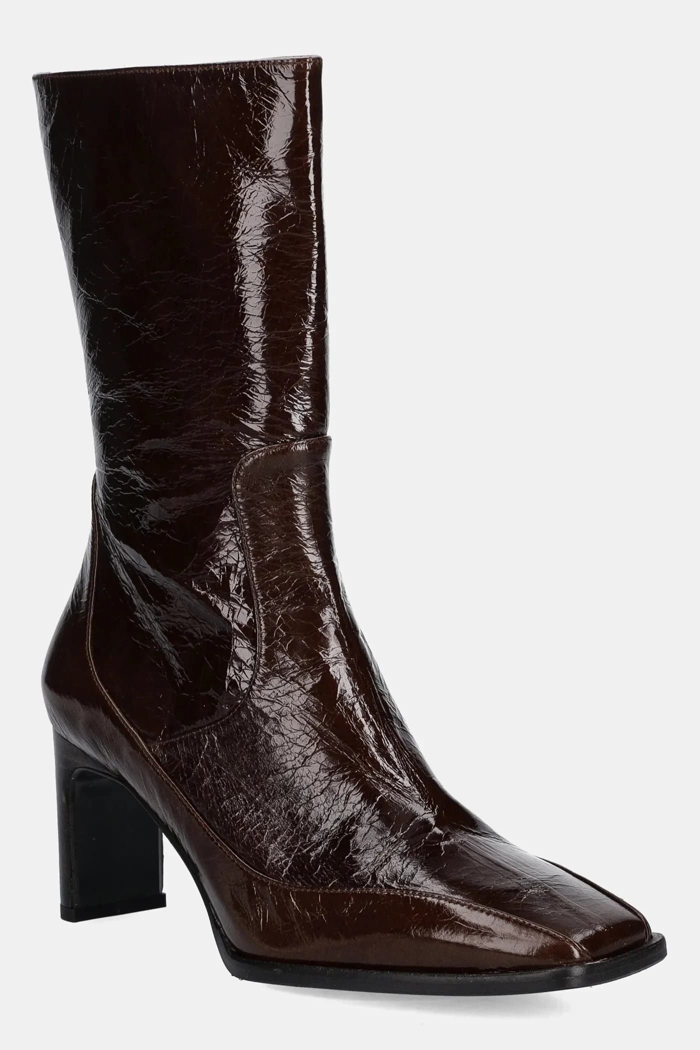 Кожаные ботильоны