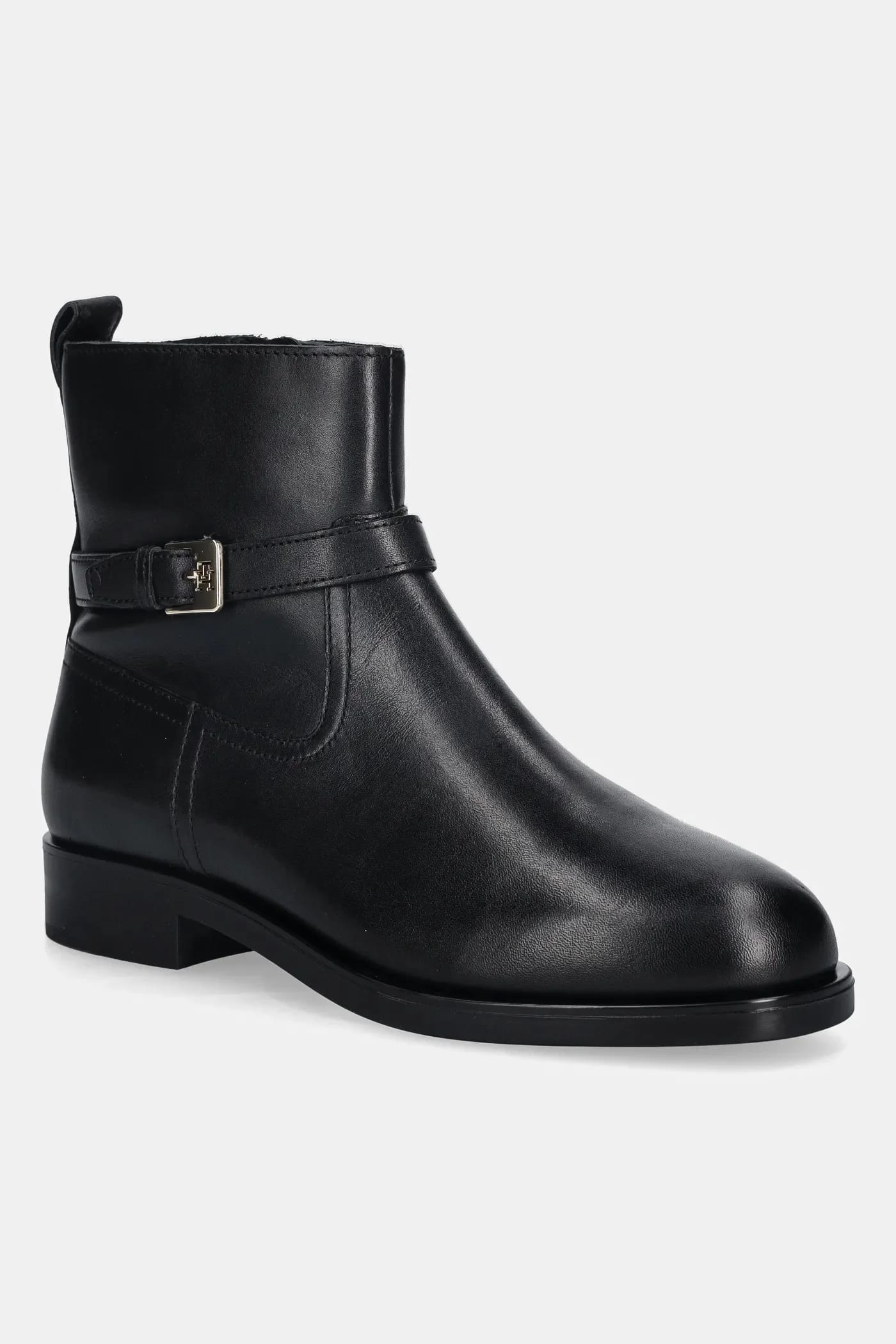 Кожаные ботинки TH BUCKLE RIDING LEATHER BOOTIE