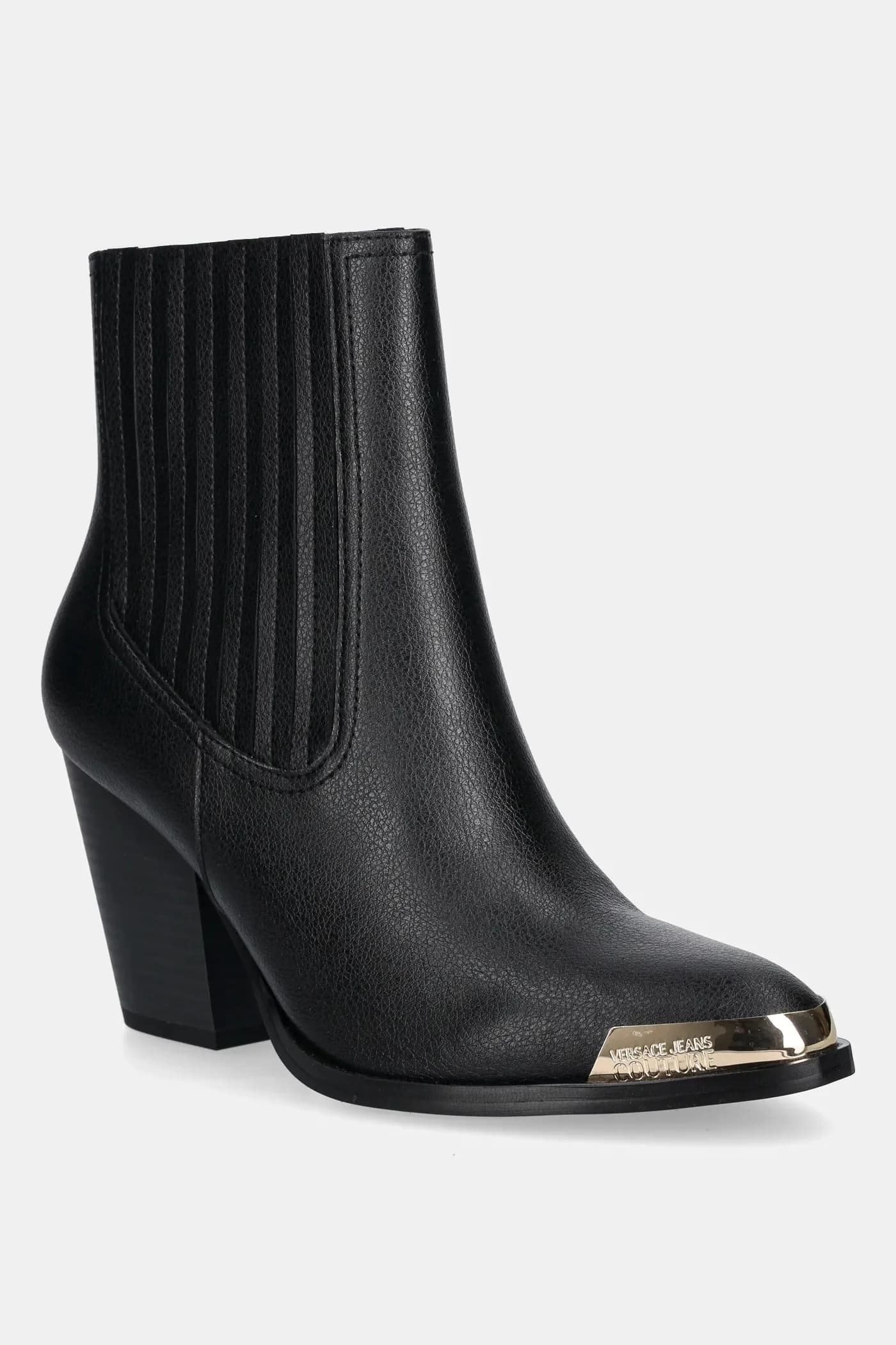 Кожаные ботильоны