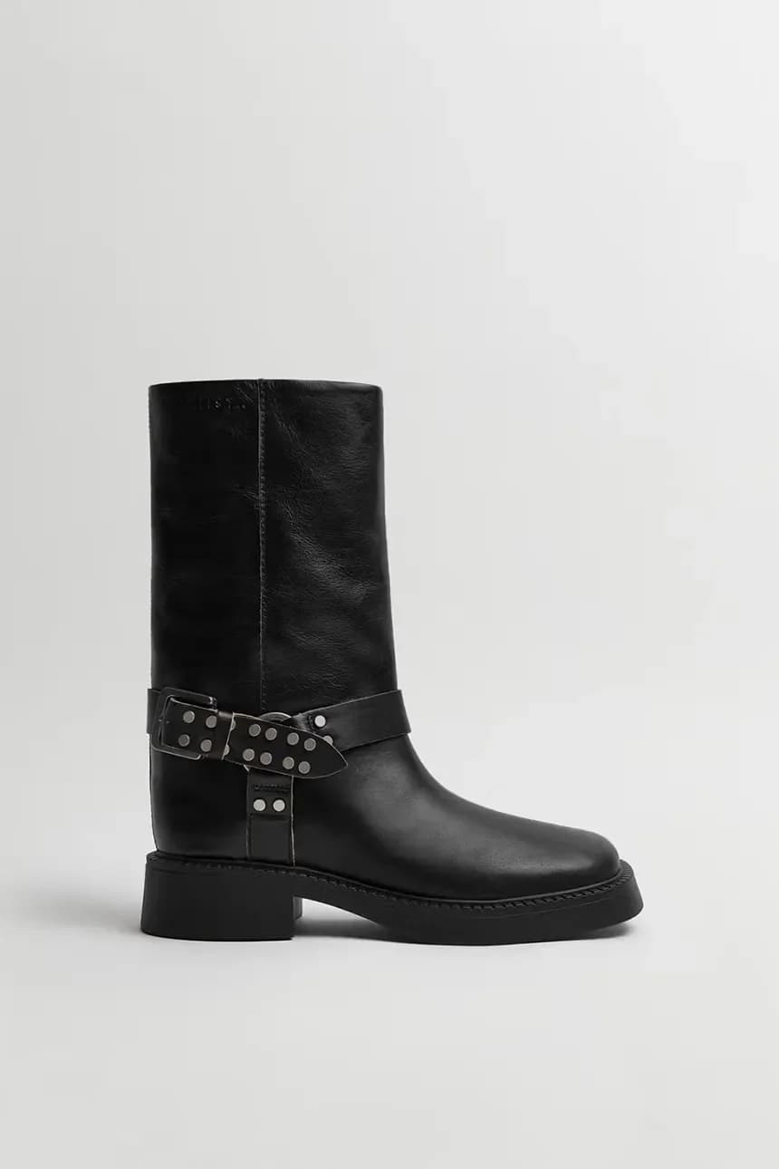 кожаные ботильоны Maitea